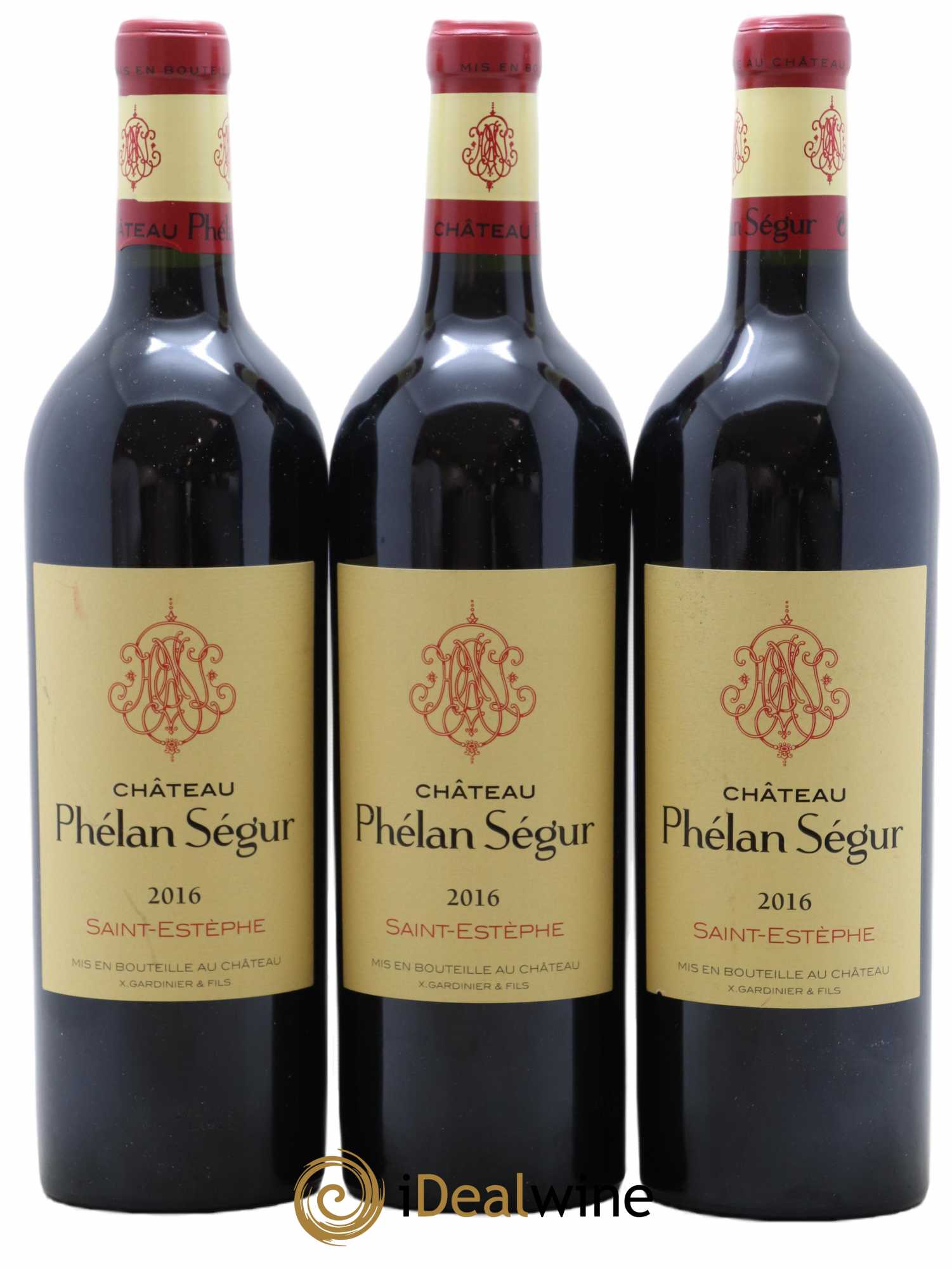 Château Phélan Ségur 2016 - Lot de 3 bouteilles - 0