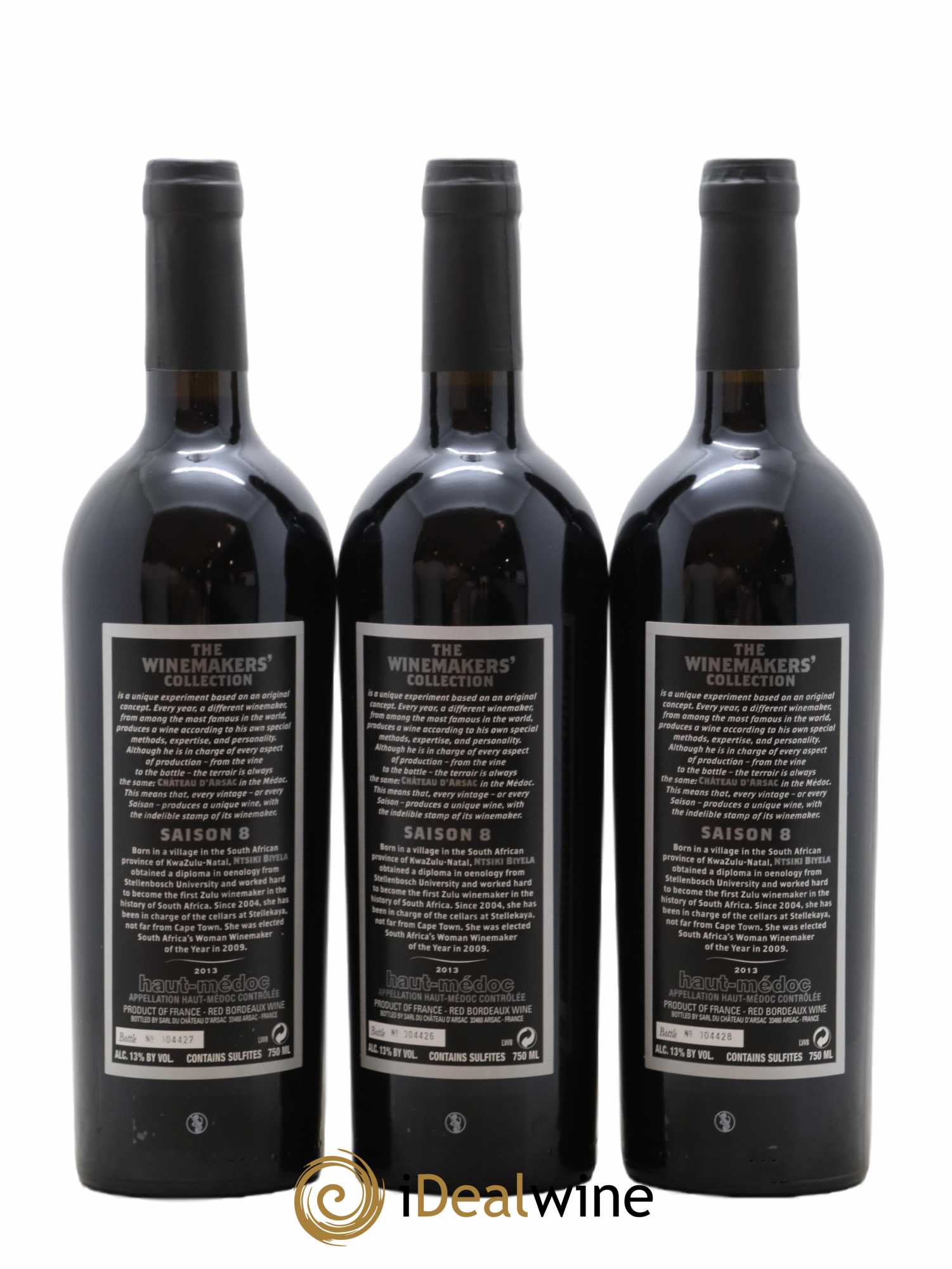 Haut Médoc Cuvée 8 Ntsiki Biyela The Winemakers' Collection 2013 - Lot de 3 bouteilles - 1