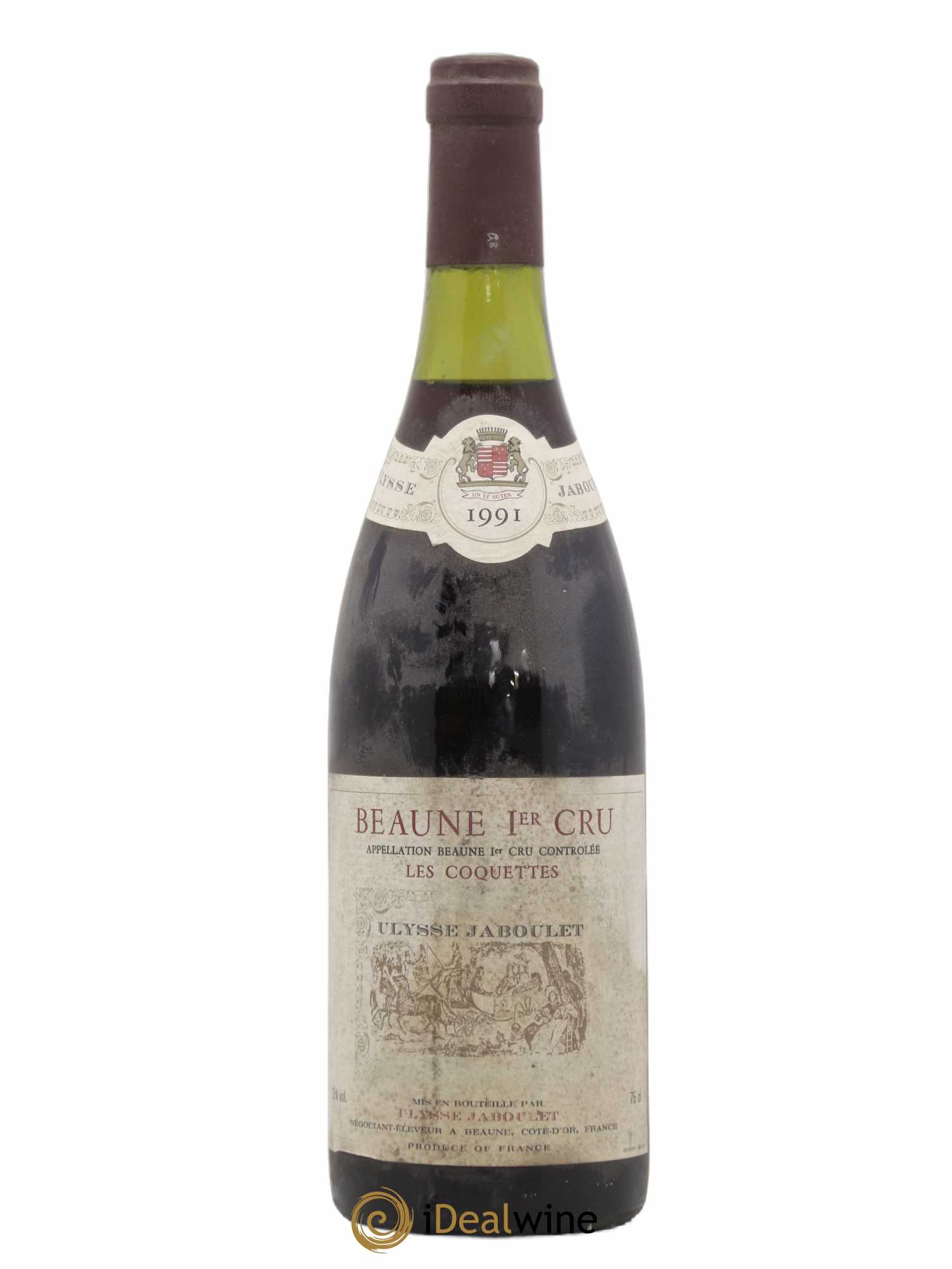 Beaune 1er Cru Les Coquettes Ulysse Jaboulet 1991 - Posten von 1 Flasche - 0
