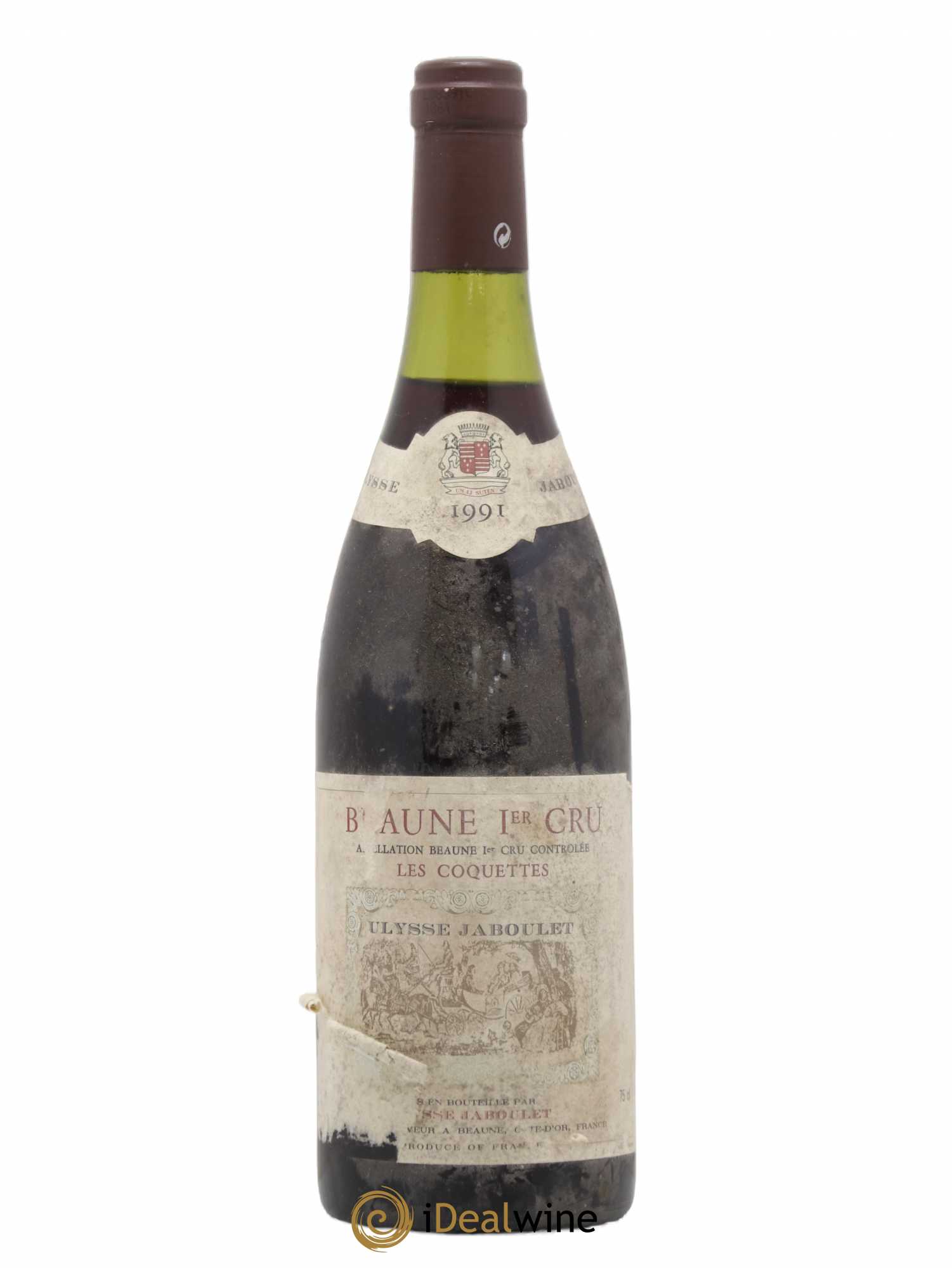 Beaune 1er Cru Les Coquettes Ulysse Jaboulet 1991 - Posten von 1 Flasche - 0
