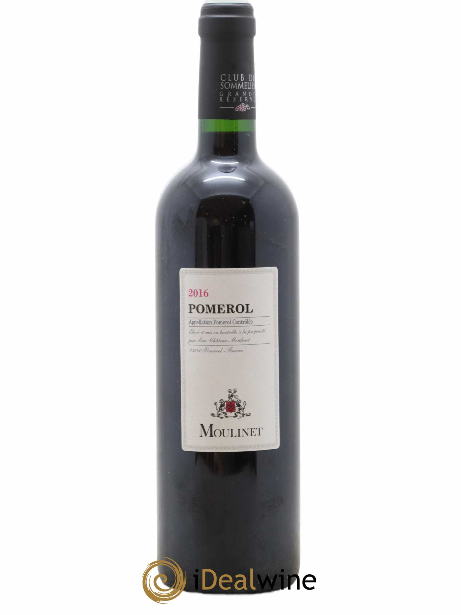 Pomerol Club Des Sommeliers Moulinet 2016 - Lot de 1 bouteille - 0