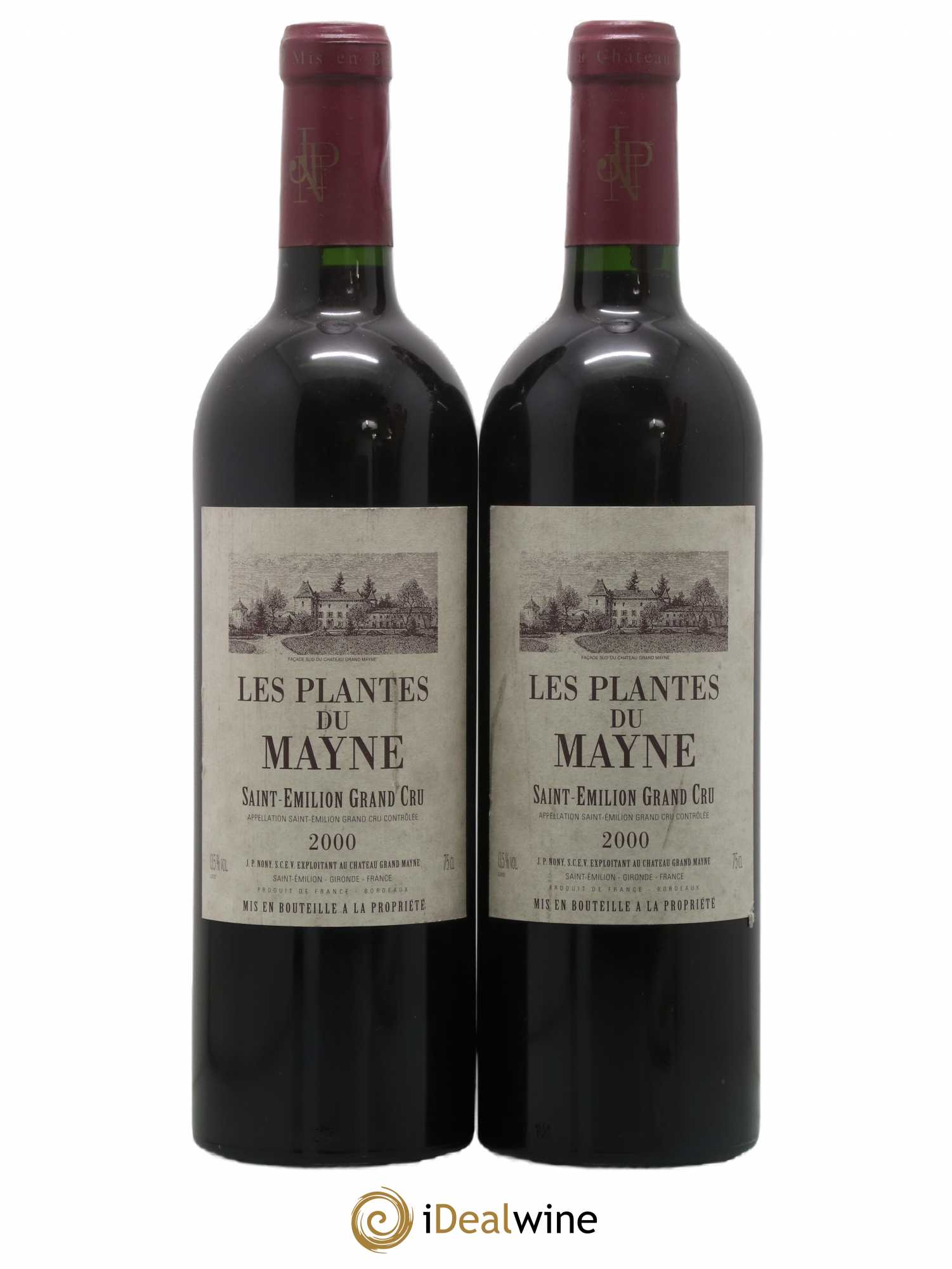 Saint-Émilion Grand Cru Les Plantes du Mayne 2000 - Posten von 2 Flaschen - 0