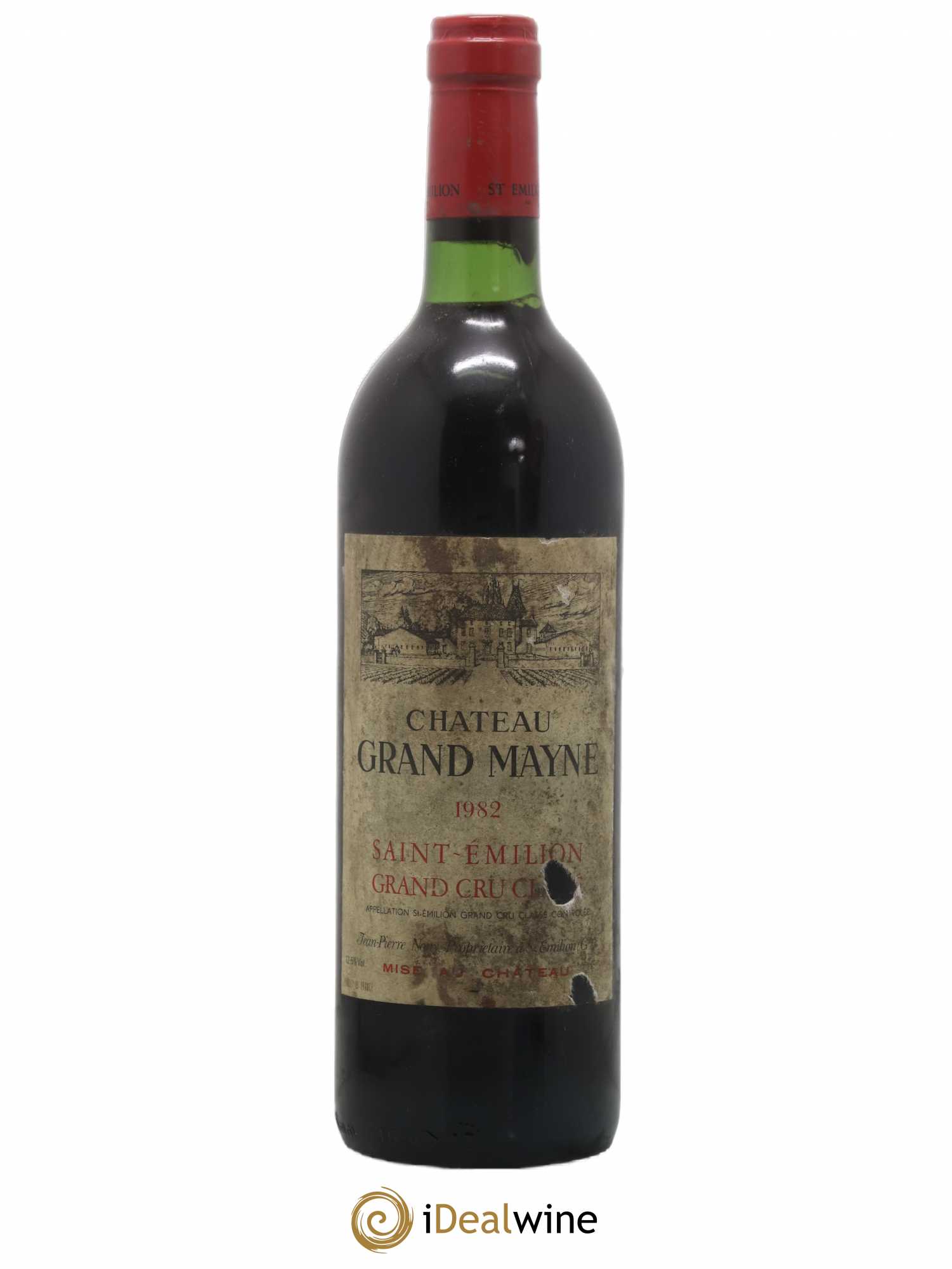 Château Grand Mayne Grand Cru Classé 1982 - Lot de 1 bouteille - 0