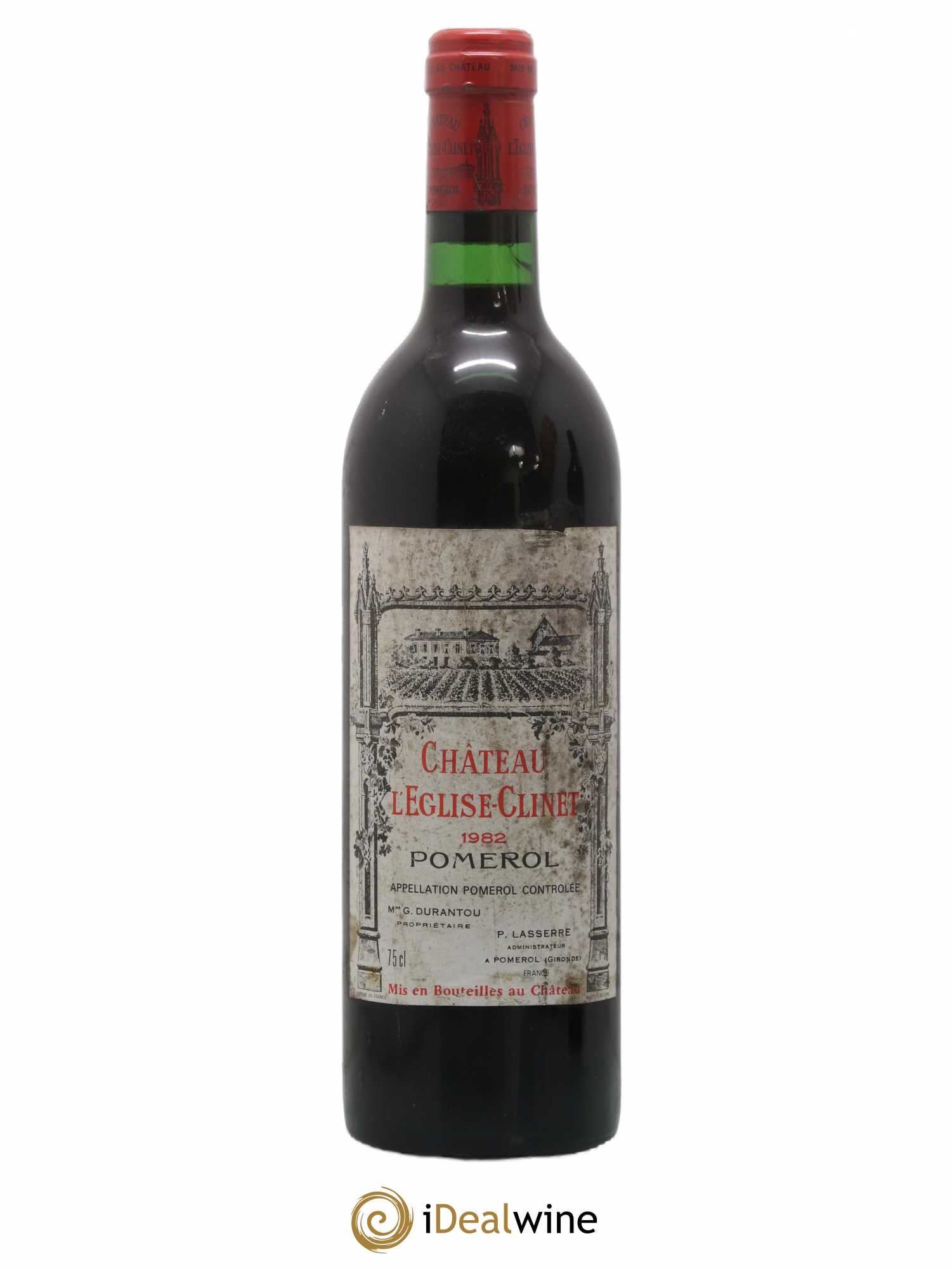 Château l' Église Clinet 1982 - Lot de 1 bouteille - 0