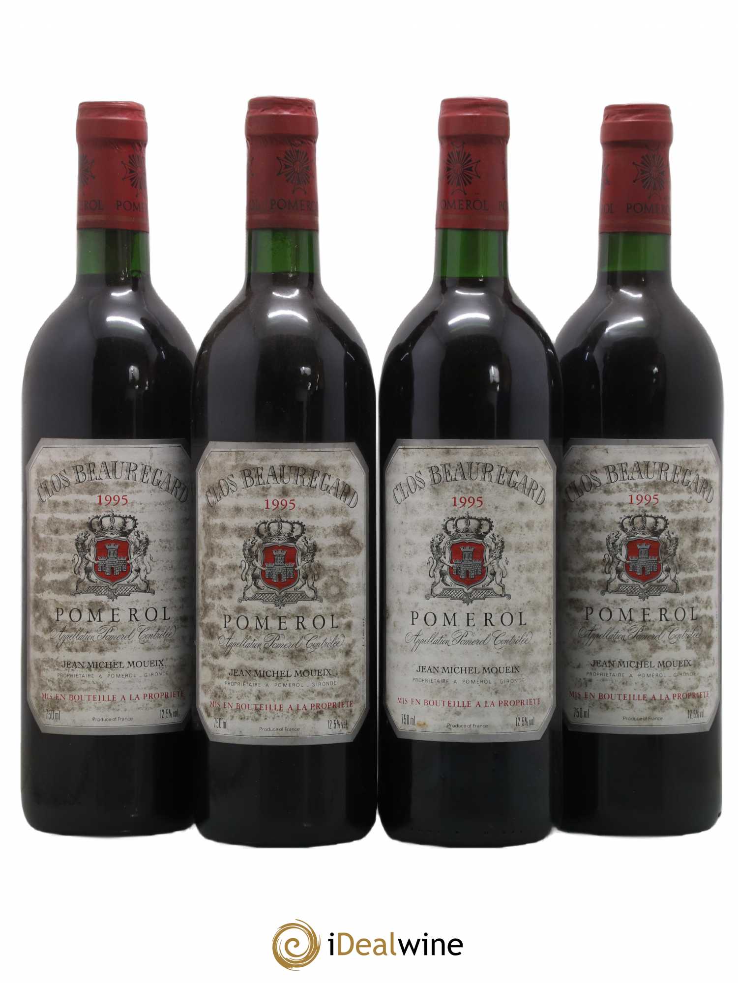Clos Beauregard 1995 - Lot de 4 bouteilles - 0