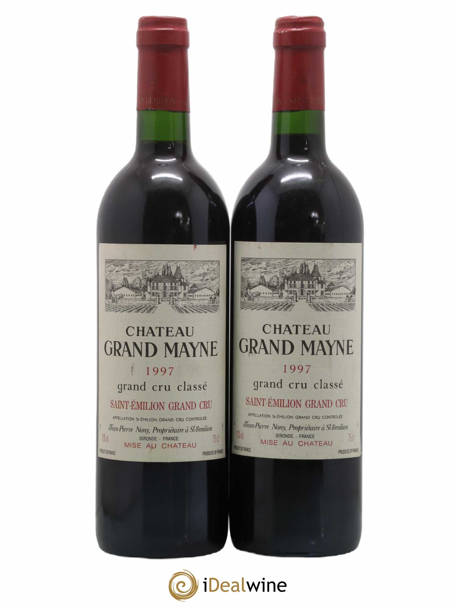 Château Grand Mayne Grand Cru Classé 1997 - Lot de 2 bouteilles - 0