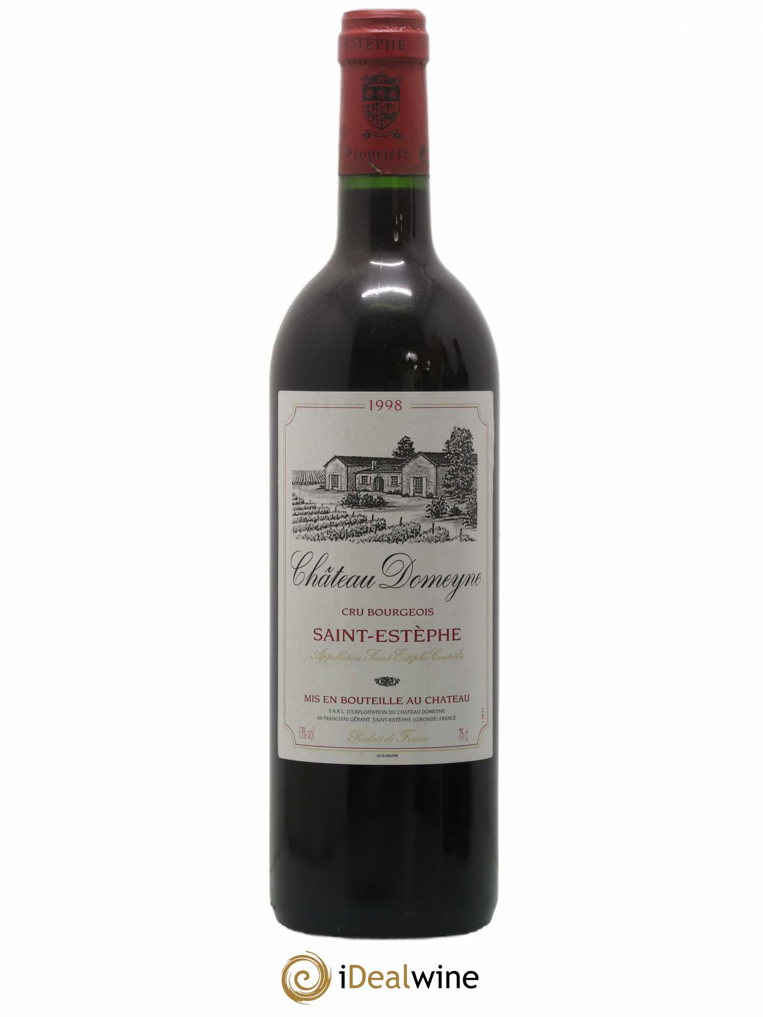 Château Domeyne Cru Bourgeois 1998 - Lot de 1 bouteille - 0