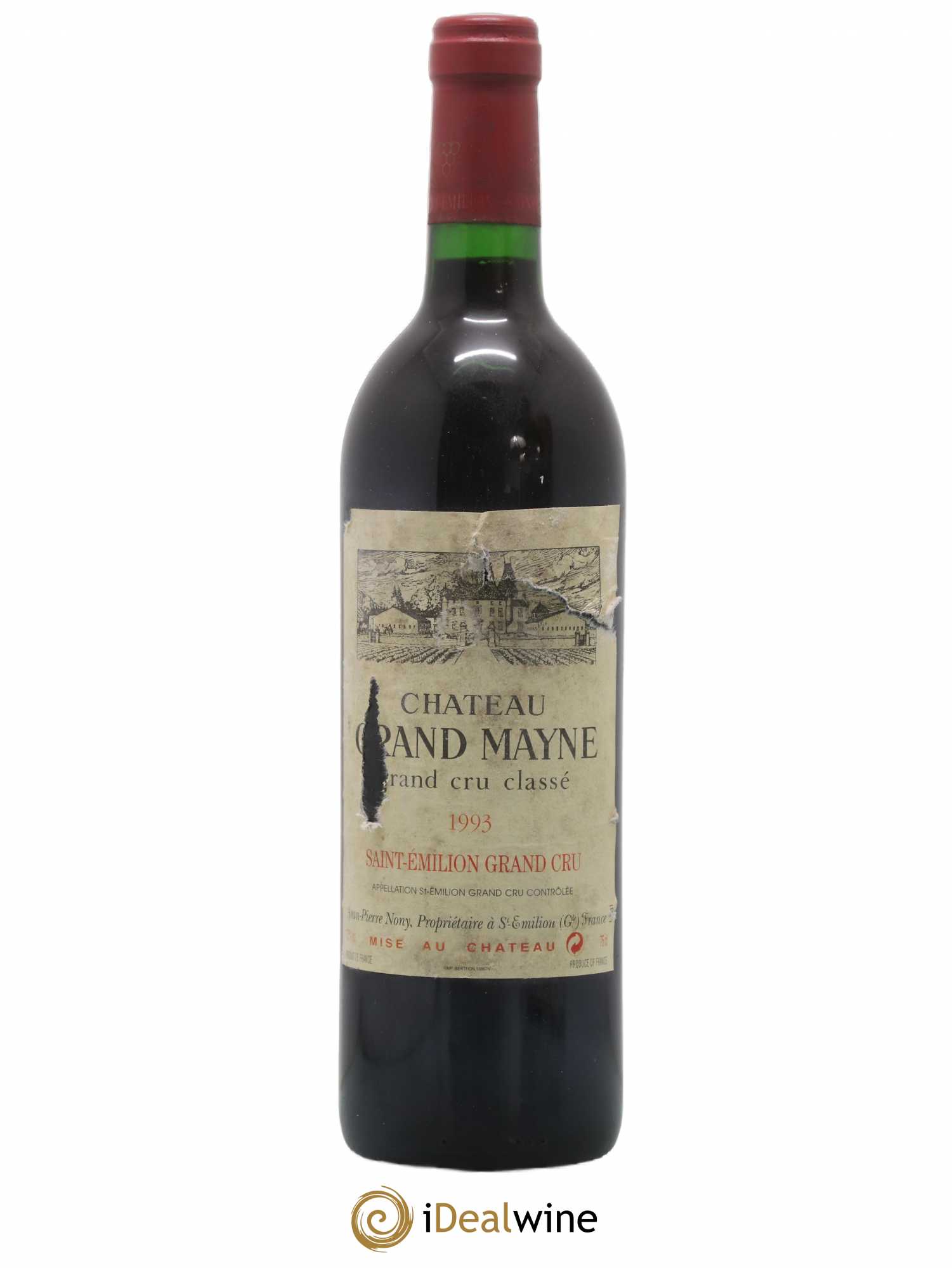 Château Grand Mayne Grand Cru Classé 1993 - Lot de 1 bouteille - 0