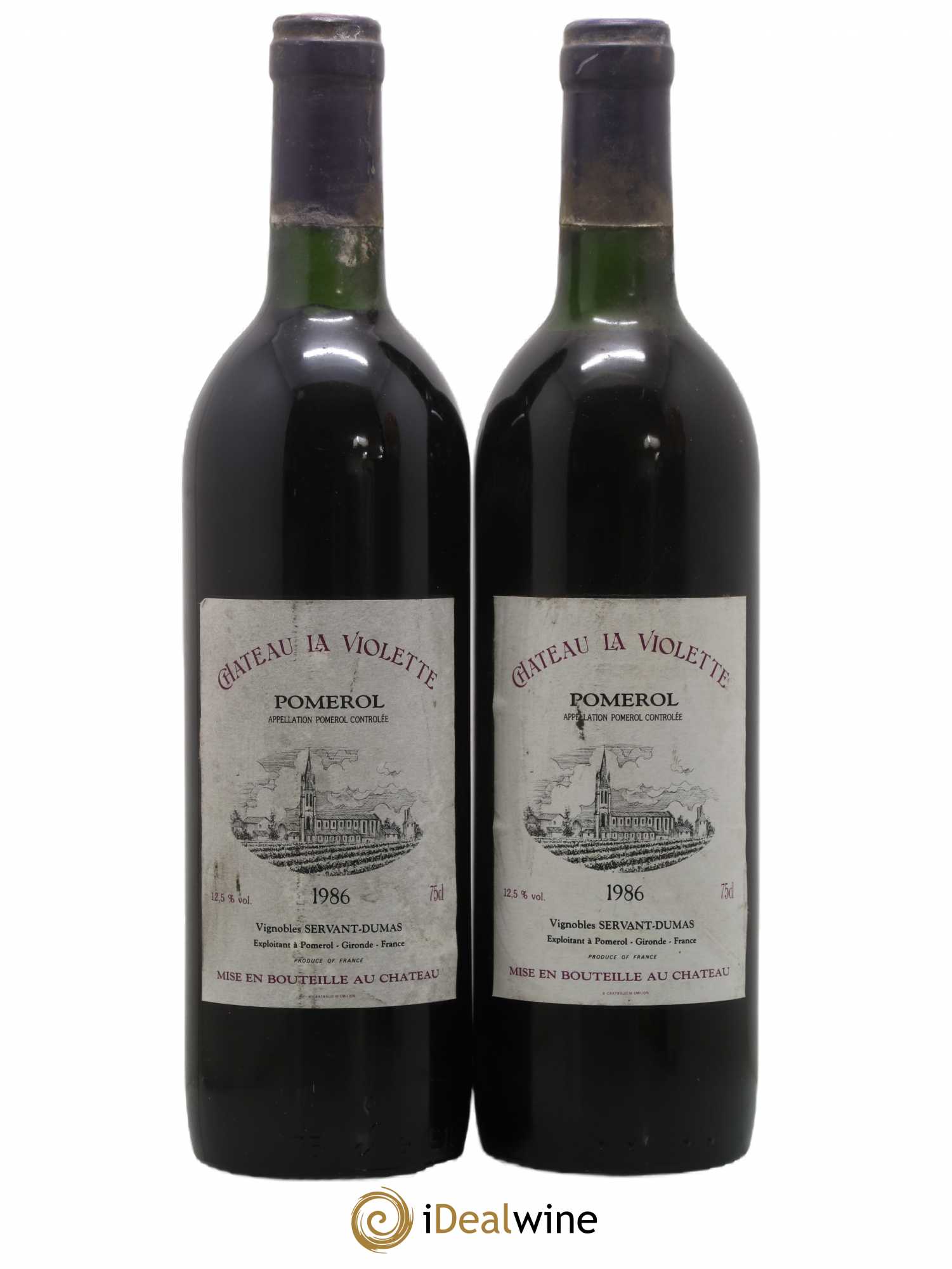 Château la Violette 1986 - Lot de 2 bouteilles - 0