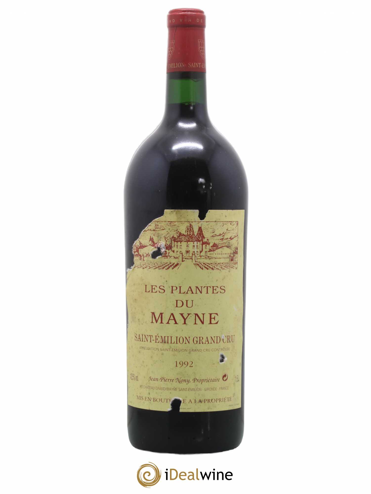 Saint-Émilion Grand Cru Les Plantes du Mayne 1992 - Posten von 1 Magnum - 0