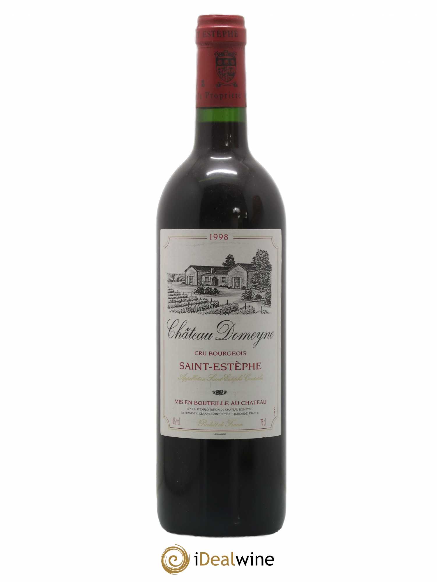 Château Domeyne Cru Bourgeois 1998 - Lot de 1 bouteille - 0