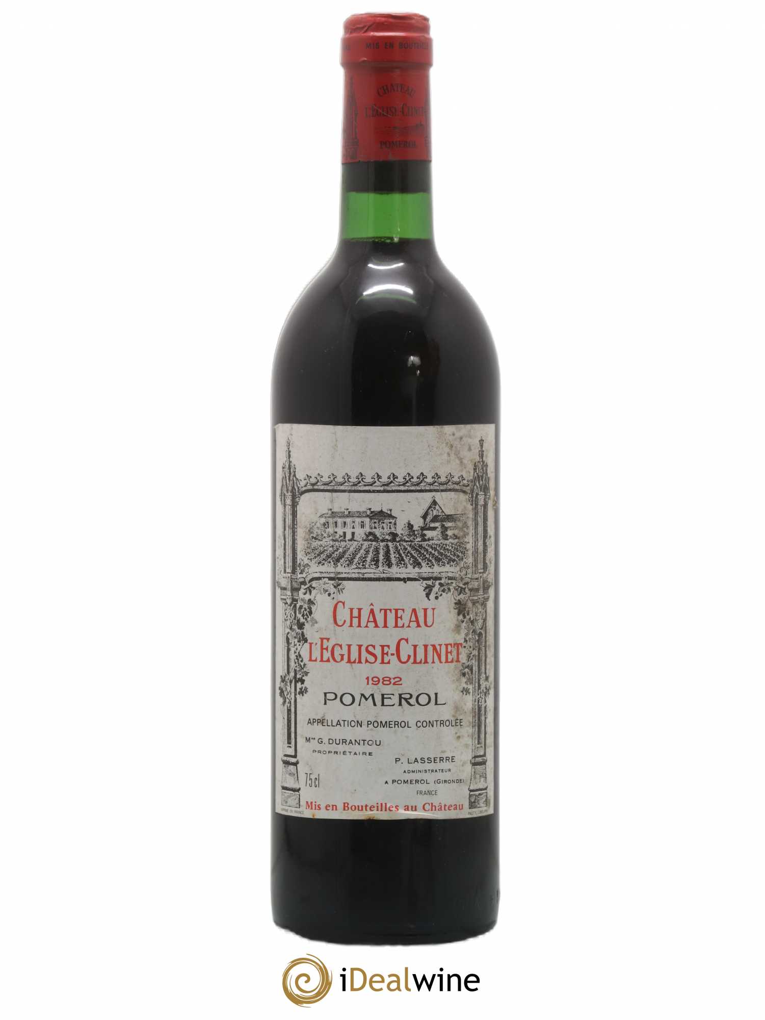 Château l' Église Clinet 1982 - Lot de 1 bouteille - 0