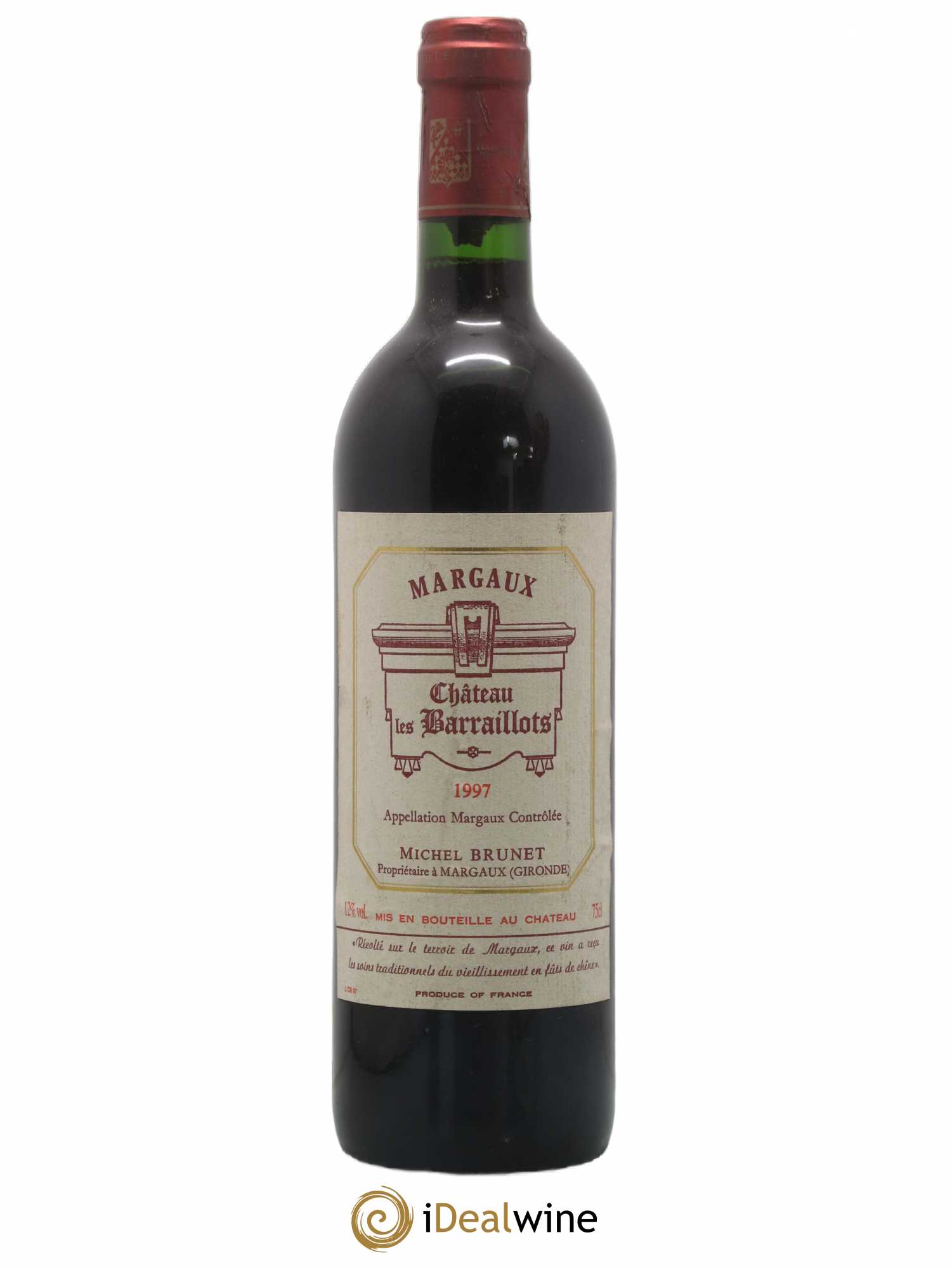 Bordeaux Margaux Château Baraillots 1997 - Posten von 1 Flasche - 0