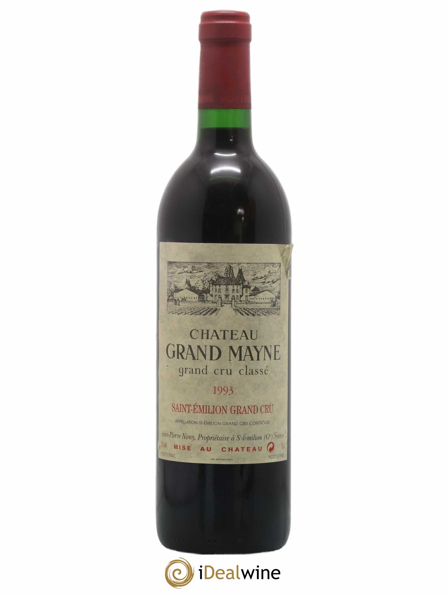Château Grand Mayne Grand Cru Classé 1993 - Lot de 1 bouteille - 0