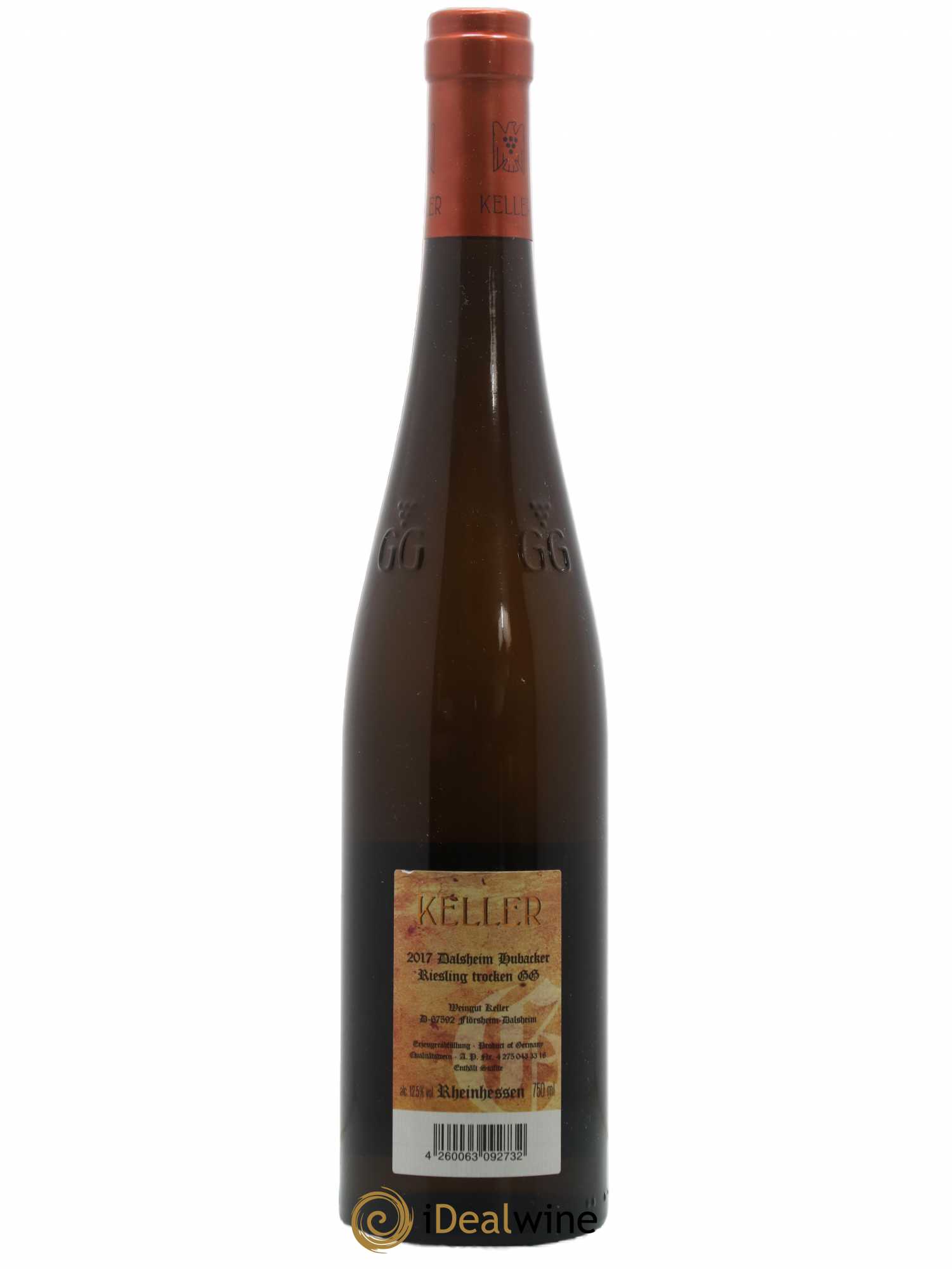 Riesling Trocken GG Dalsheim Hubacker Keller 2017 - Lot de 1 bouteille - 1