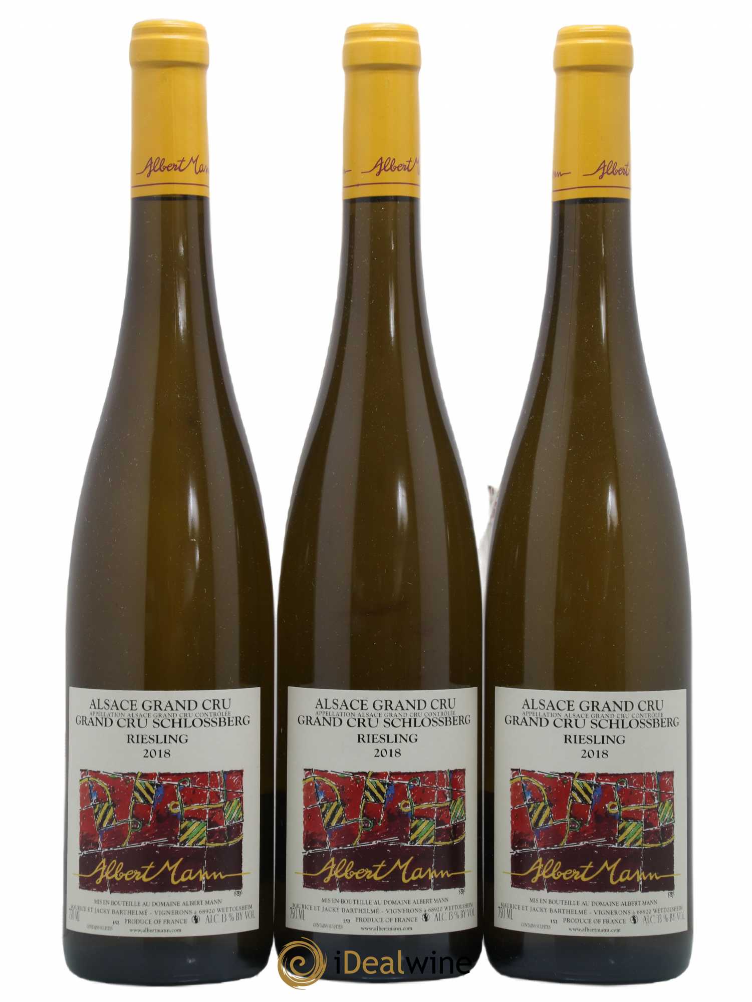 Alsace Riesling Grand Cru Schlossberg Albert Mann 2018 - Lot de 3 bouteilles - 0