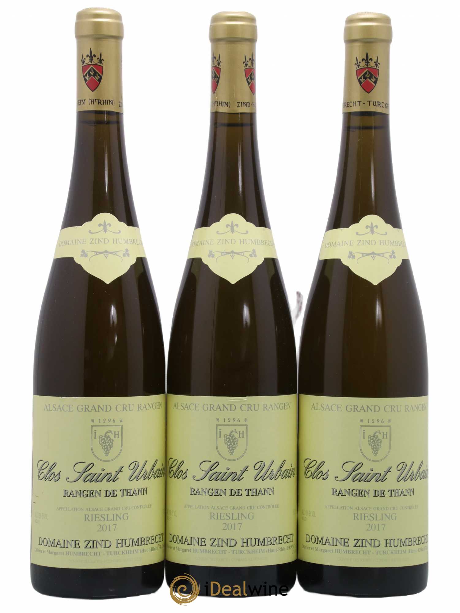 Alsace Riesling Grand Cru Rangen de Thann Clos Saint Urbain Zind-Humbrecht (Domaine) 2017 - Lot de 3 bouteilles - 0