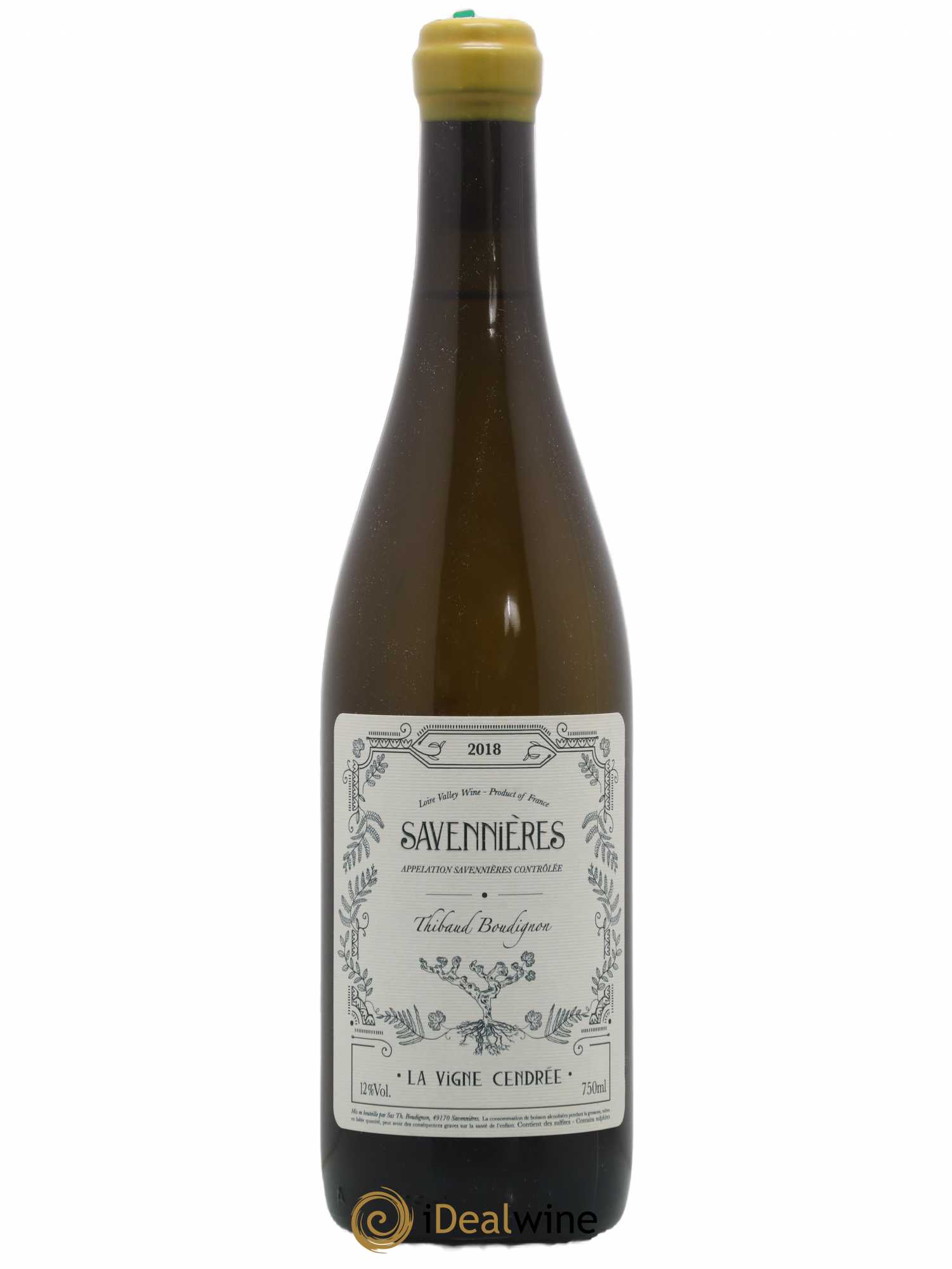 Savennières La Vigne Cendrée Thibaud Boudignon 2018 - Lot de 1 bouteille - 0