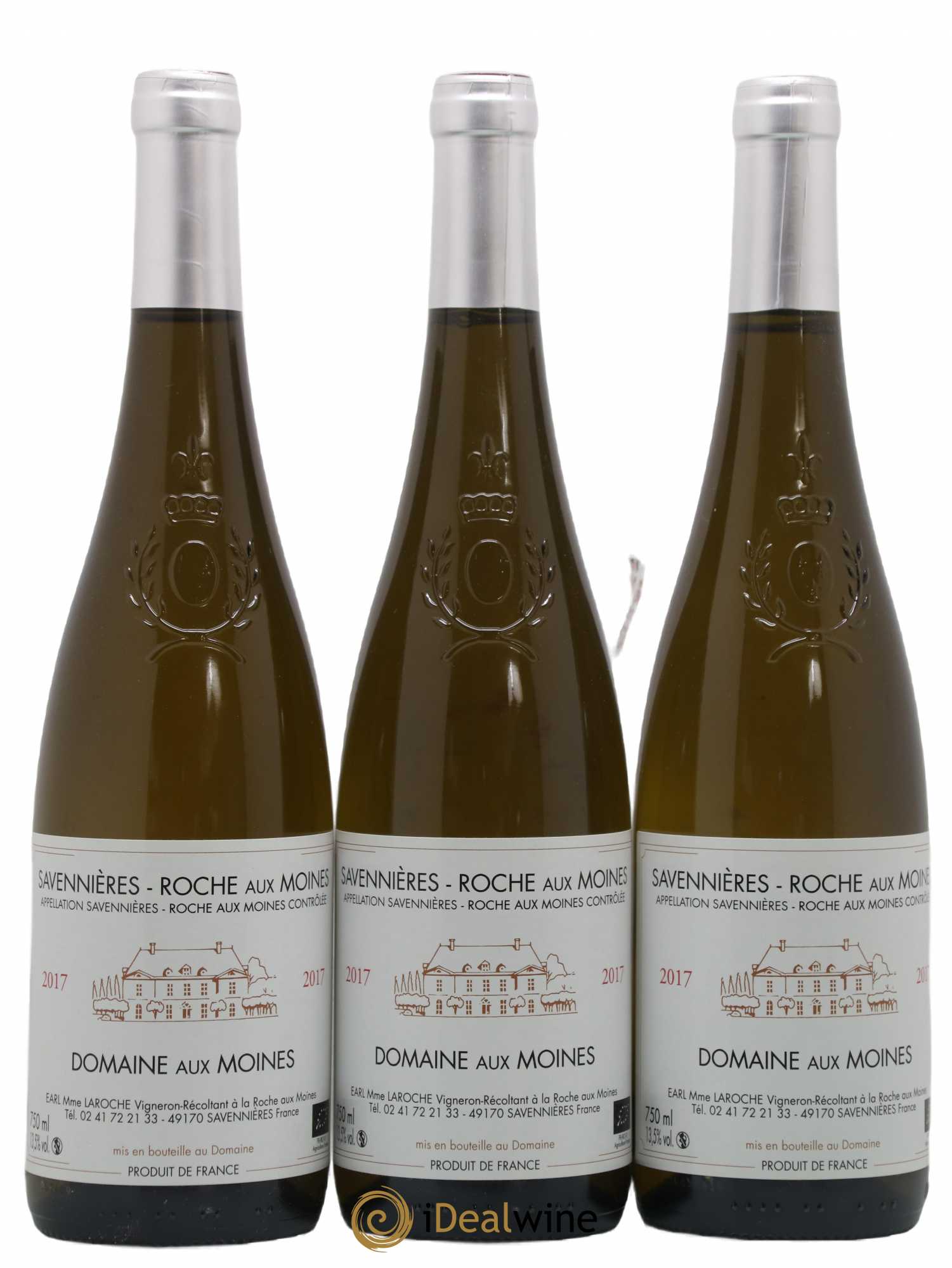 Savennières Roche aux Moines Domaine aux Moines 2017 - Posten von 3 Flaschen - 0