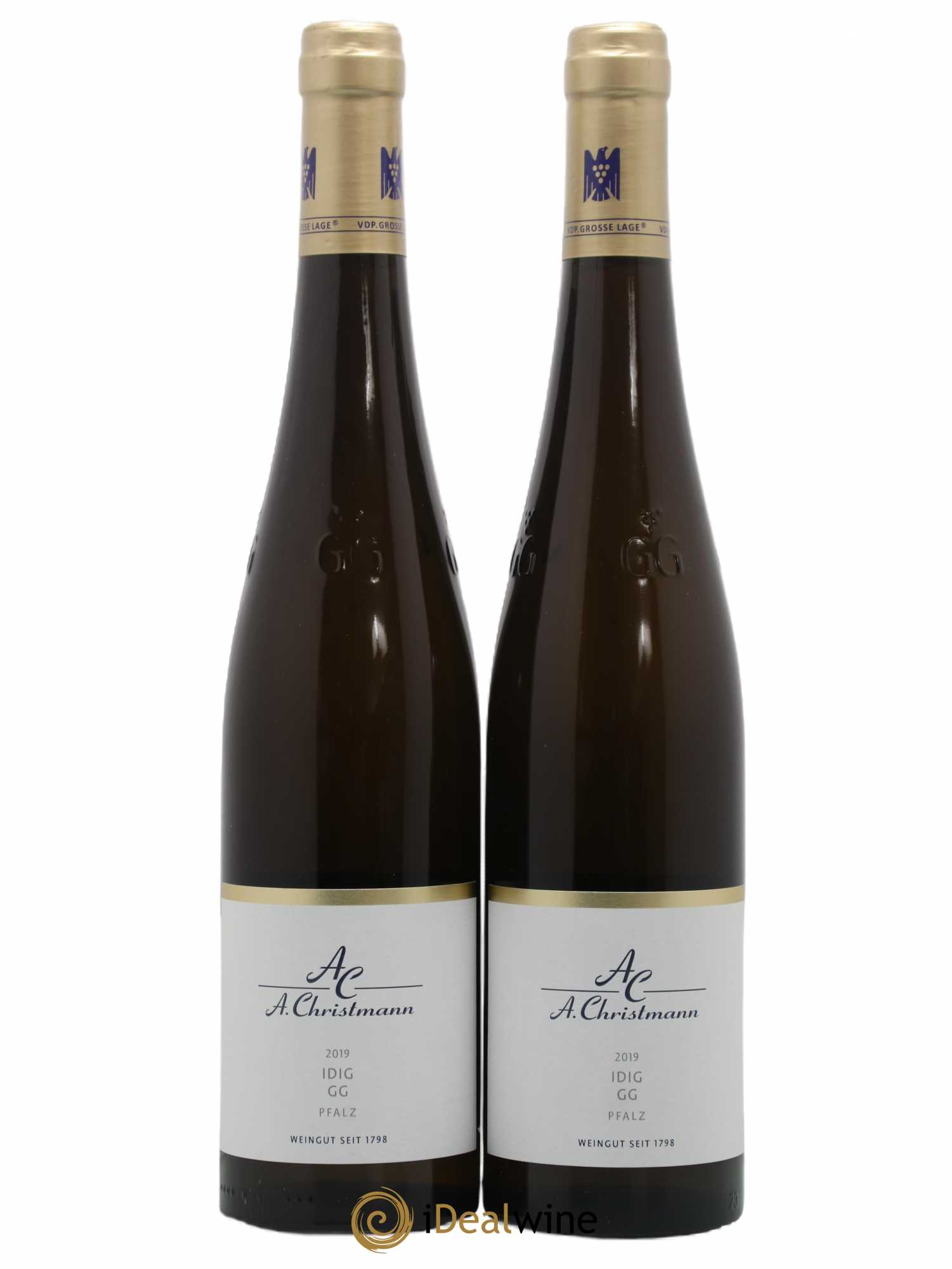 Allemagne Pfalz Konigsbacher Idig Riesling Trocken A.Christmann 2019 - Posten von 2 Flaschen - 0