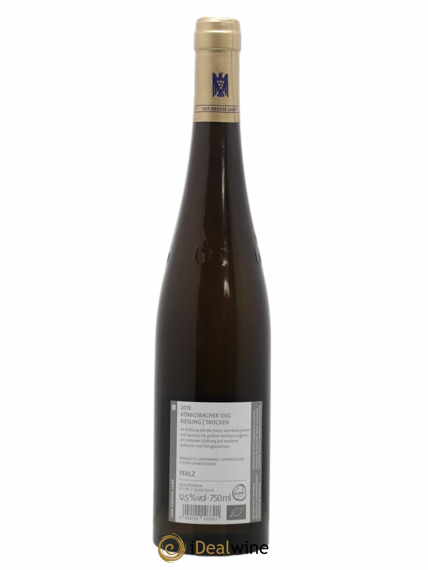 Allemagne Pfalz Konigsbacher Idig Riesling Trocken A.Christmann 2019 - Posten von 1 Flasche - 1