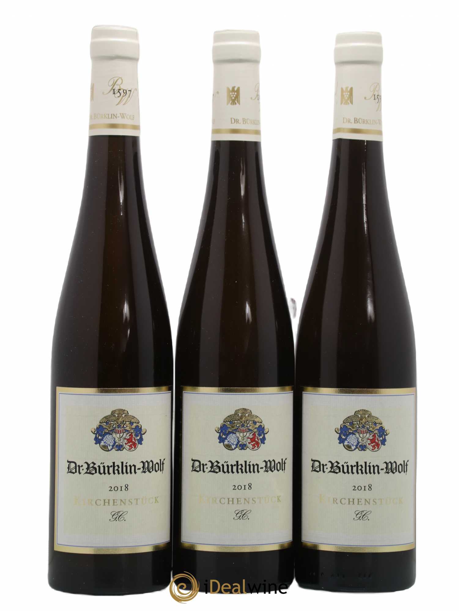Allemagne Pfalz Forster Kirchenstuck Riesling Trocken Dr Bürklin-Wolf 2018 - Lotto di 3 bottiglie - 0