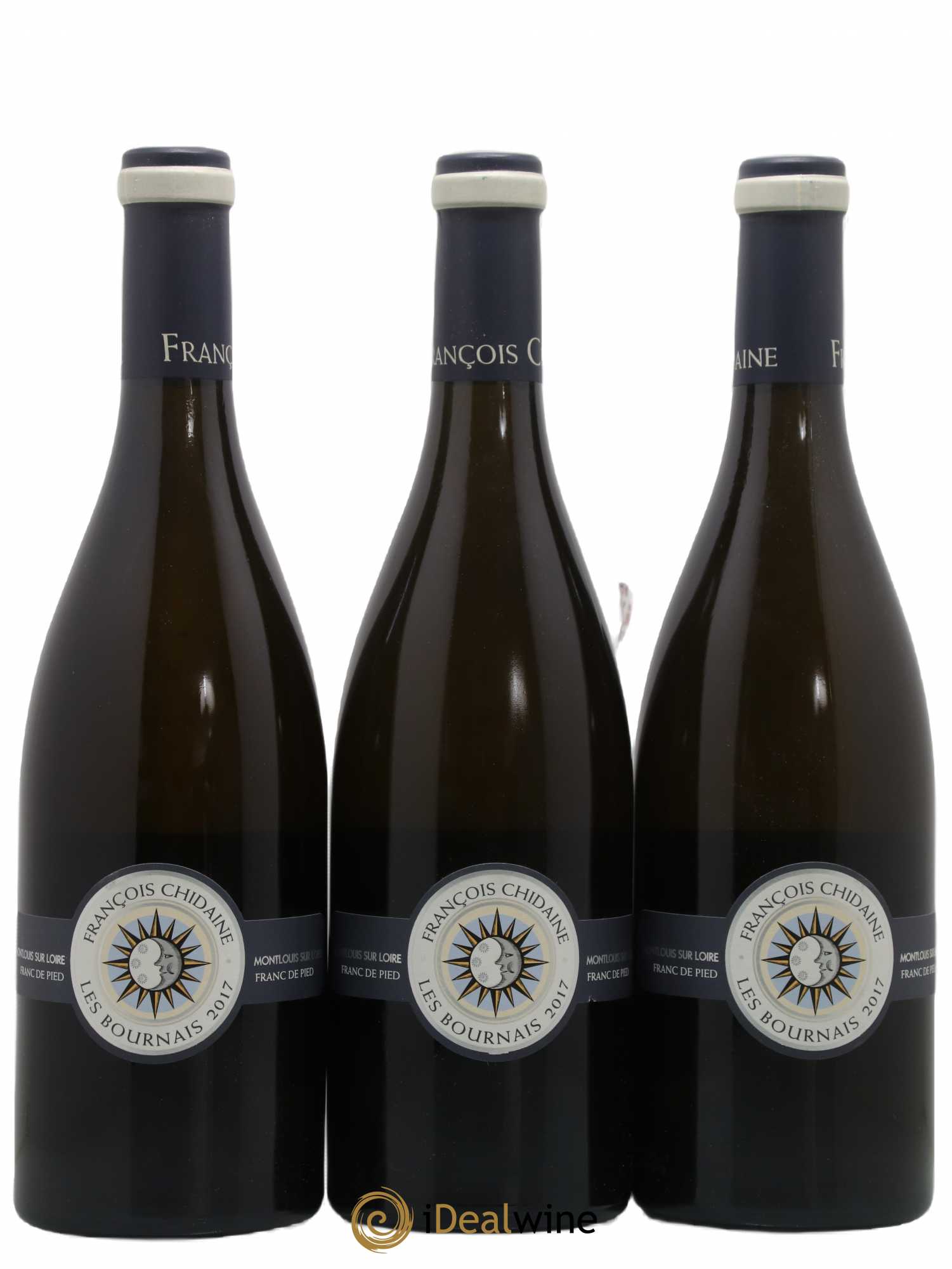 Montlouis-sur-Loire Les Bournais Franc de Pied François Chidaine 2017 - Lot de 3 bouteilles - 0