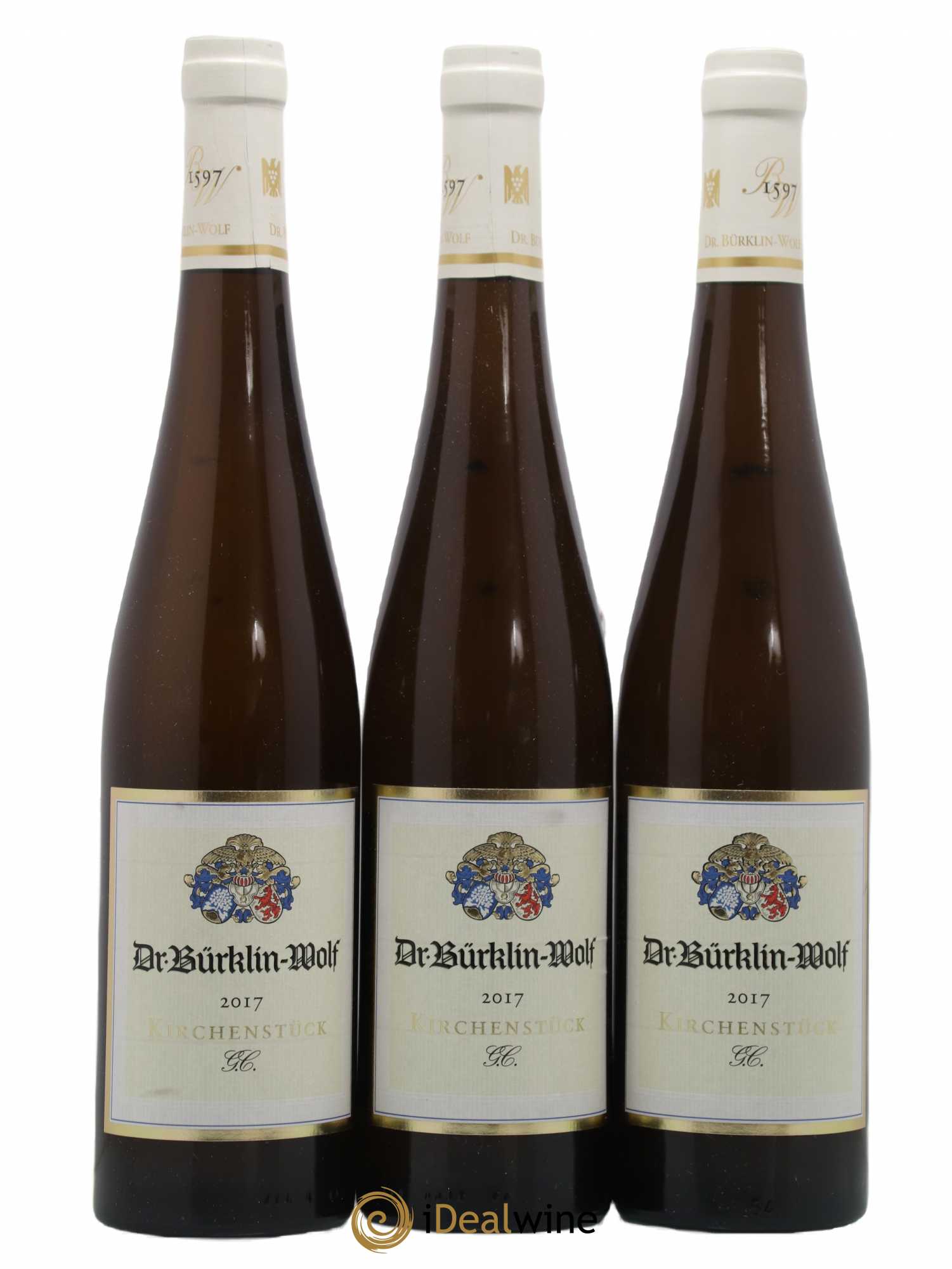 Allemagne Pfalz Forster Kirchenstuck Riesling Trocken Dr Bürklin-Wolf 2017 - Posten von 3 Flaschen - 0