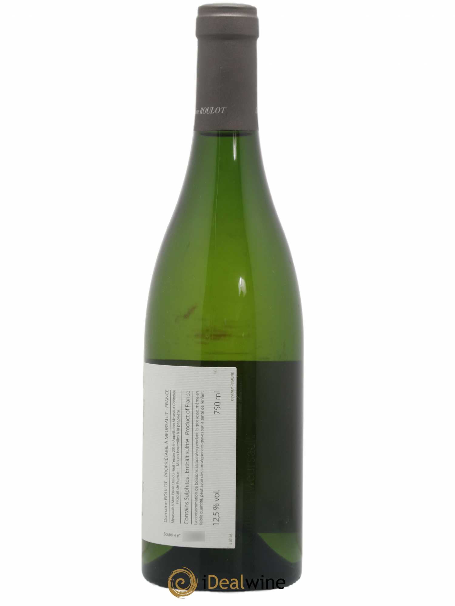 Meursault A mon plaisir Clos du Haut Tesson Roulot (Domaine) 2016 - Lot of 1 bottle - 1