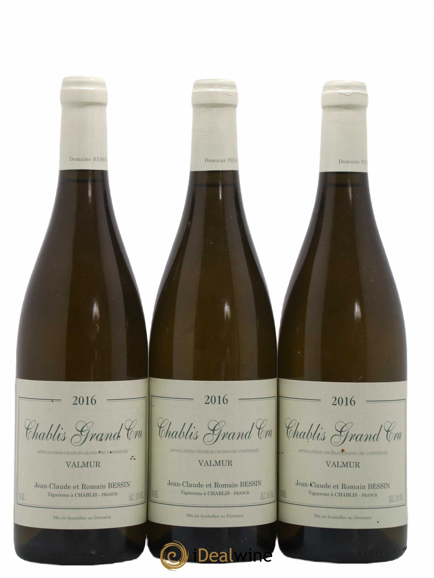 Chablis Grand Cru Valmur Bessin 2016 - Posten von 3 Flaschen - 0