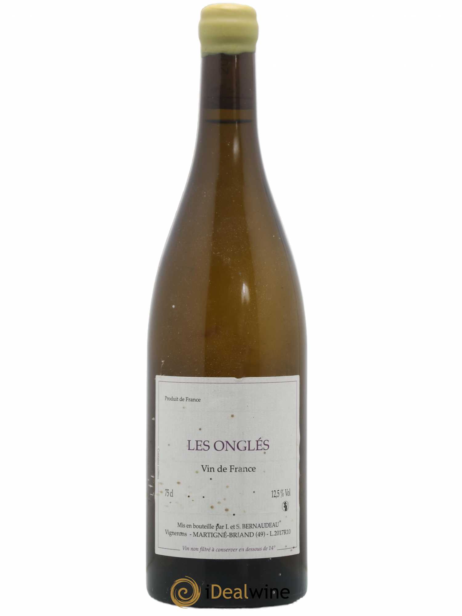 Vin de France Les Onglés Stéphane Bernaudeau 2017 - Lot de 1 bouteille - 0