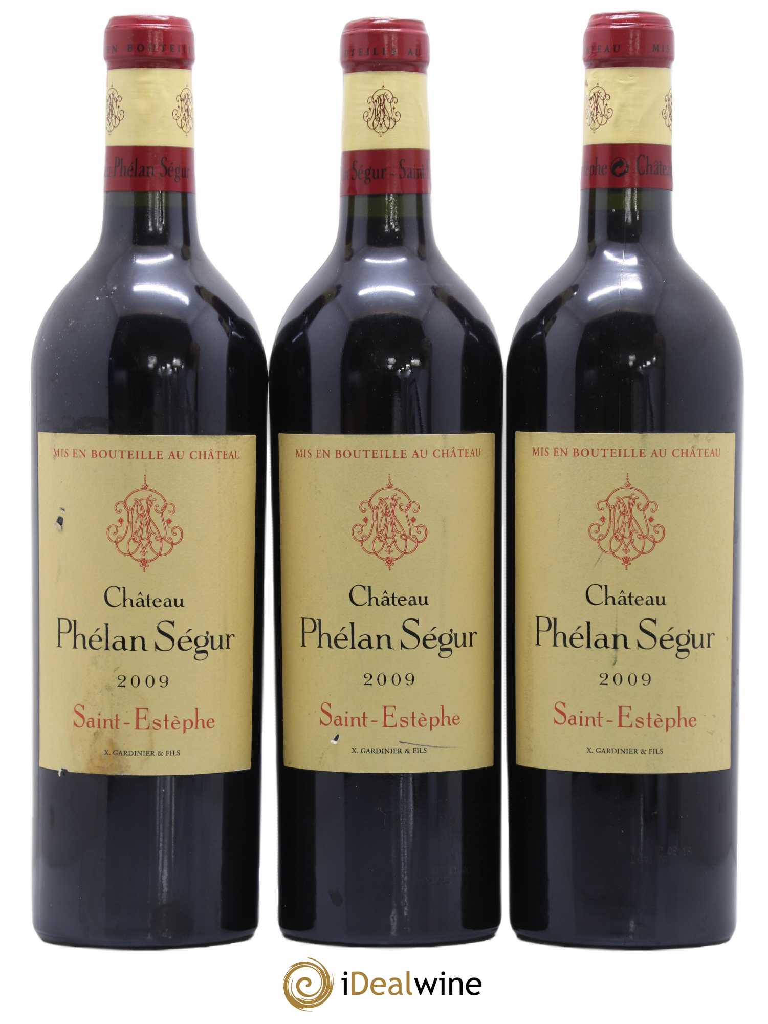 Château Phélan Ségur 2009 - Lot de 3 bouteilles - 0