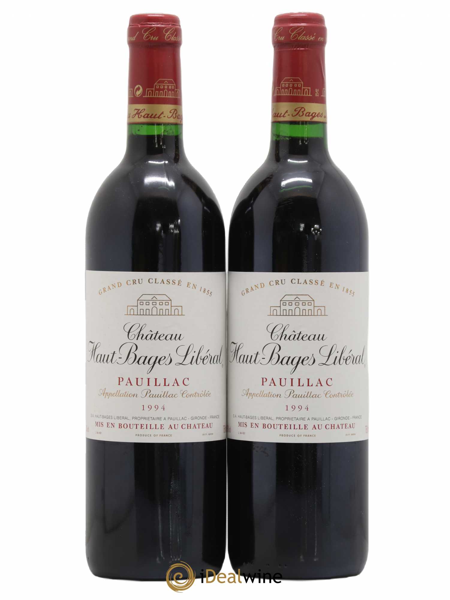 Château Haut Bages Libéral 5ème Grand Cru Classé 1994 - Lot de 2 bouteilles - 0