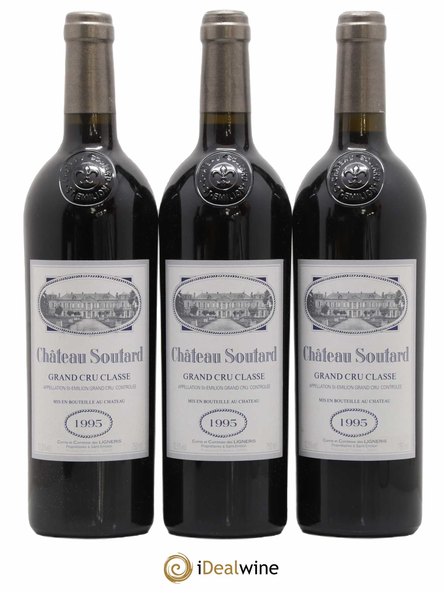 Château Soutard Grand Cru Classé 1995 - Lot de 12 bouteilles - 1