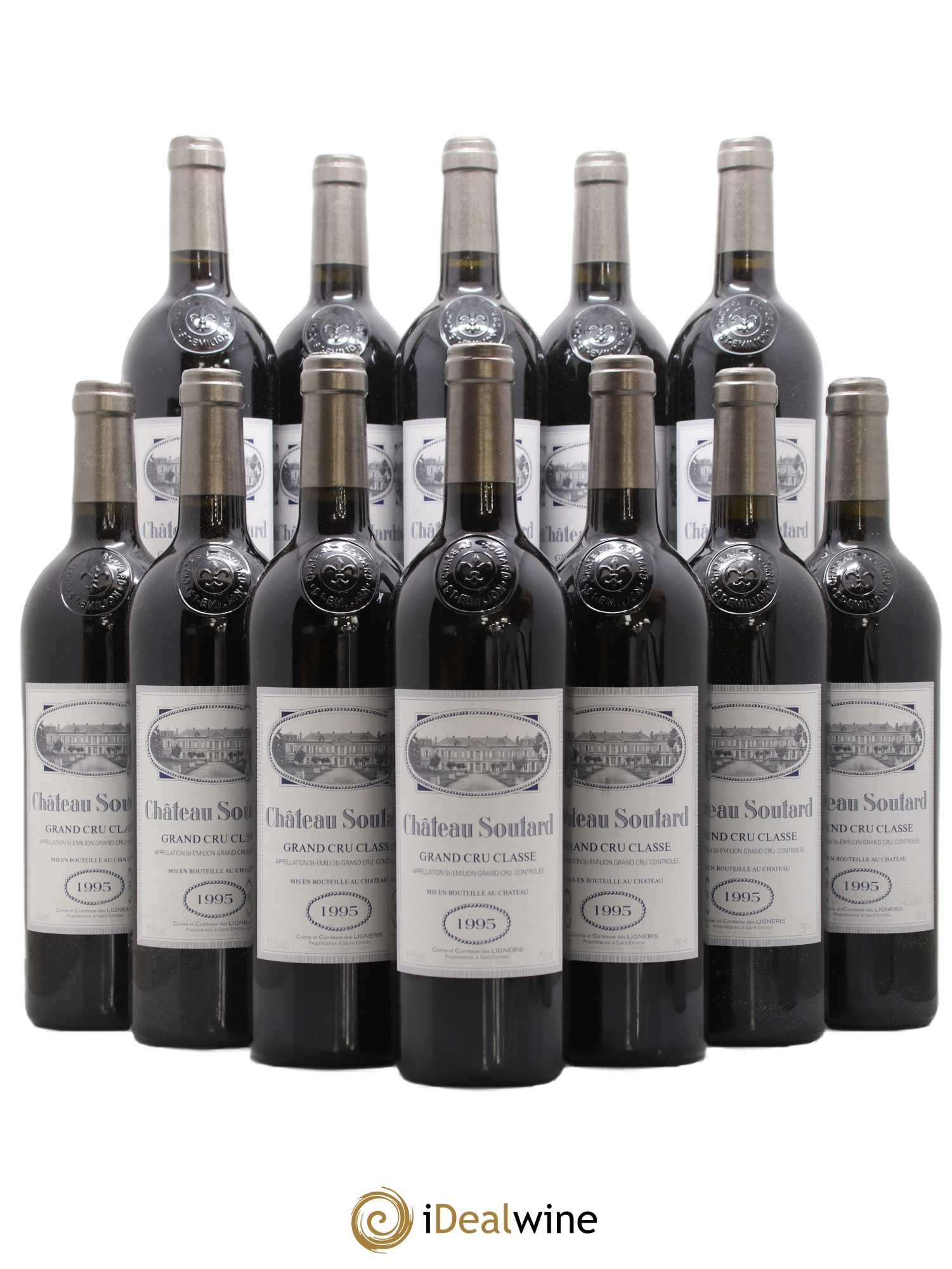 Château Soutard Grand Cru Classé 1995 - Lot de 12 bouteilles - 0