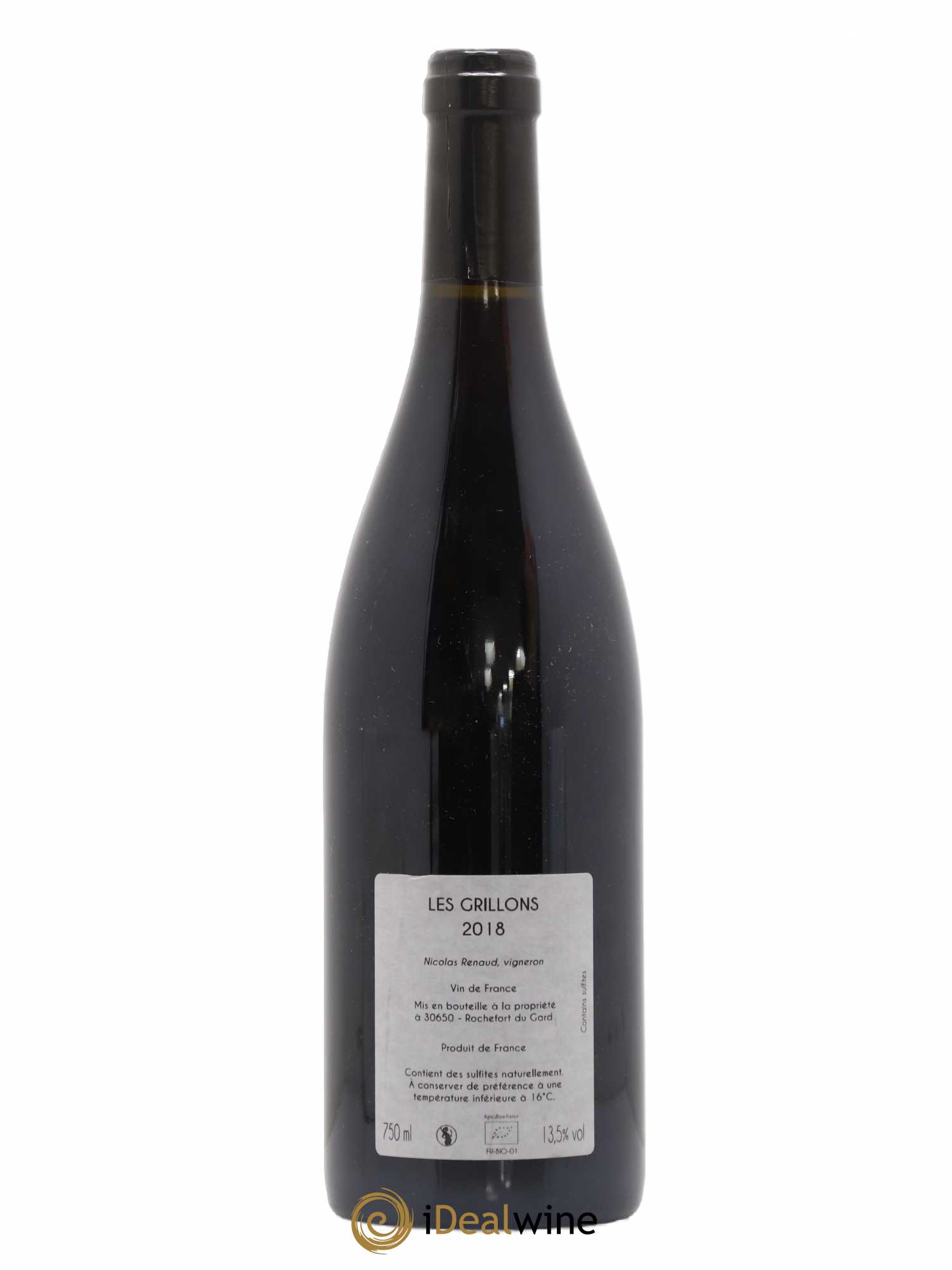 Vin de France Clos des Grillons (sans prix de réserve) 2018 - Lot de 1 bouteille - 1