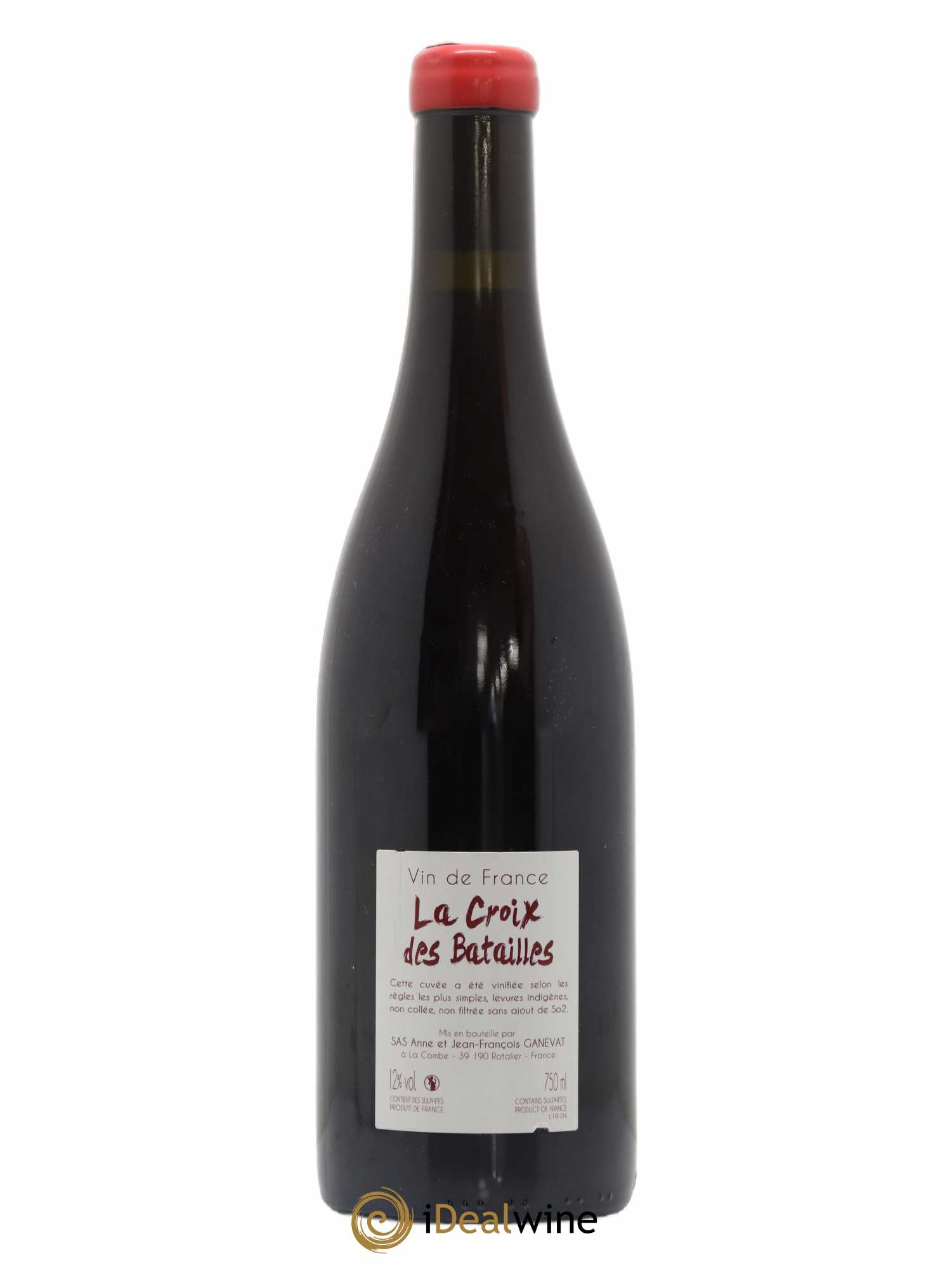 Vin de France La Croix des Batailles Anne et Jean François Ganevat 2019 - Lot de 1 bouteille - 1