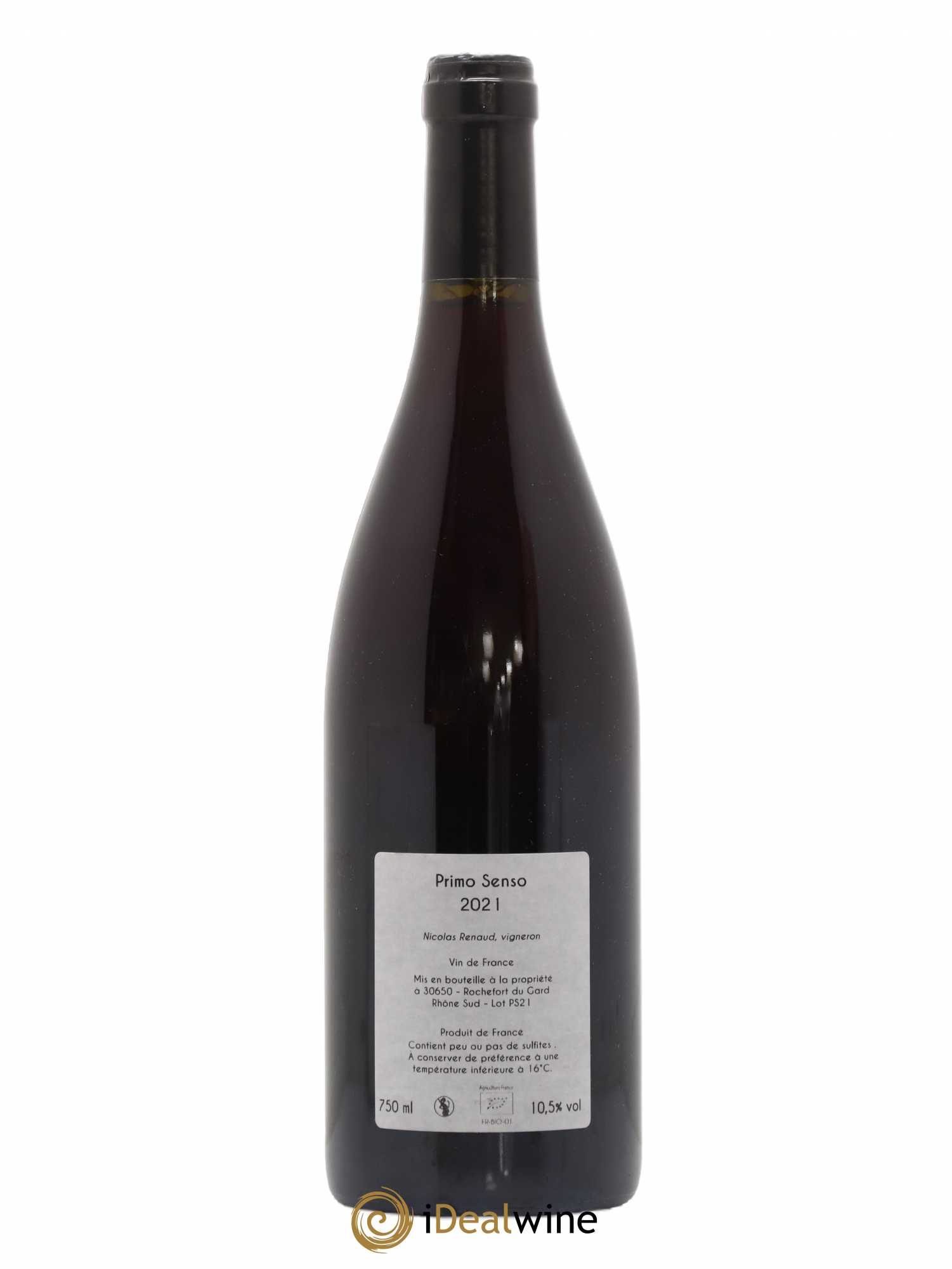 Vin de France Primo Senso Clos des Grillons 2021 - Lot de 1 bouteille - 1