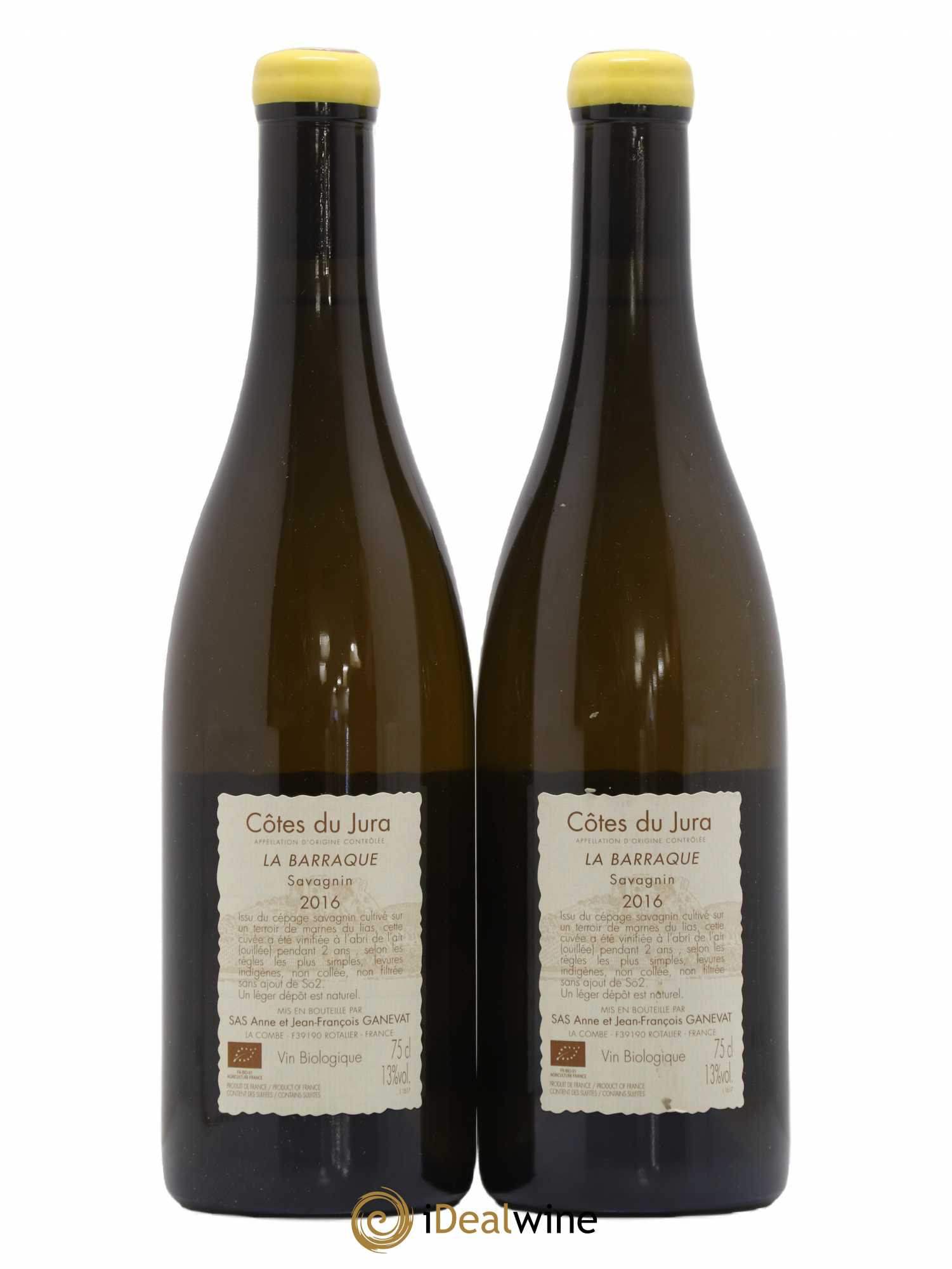 Côtes du Jura La Barraque Chardonnay Anne et Jean François Ganevat 2016 - Lot de 2 bouteilles - 1