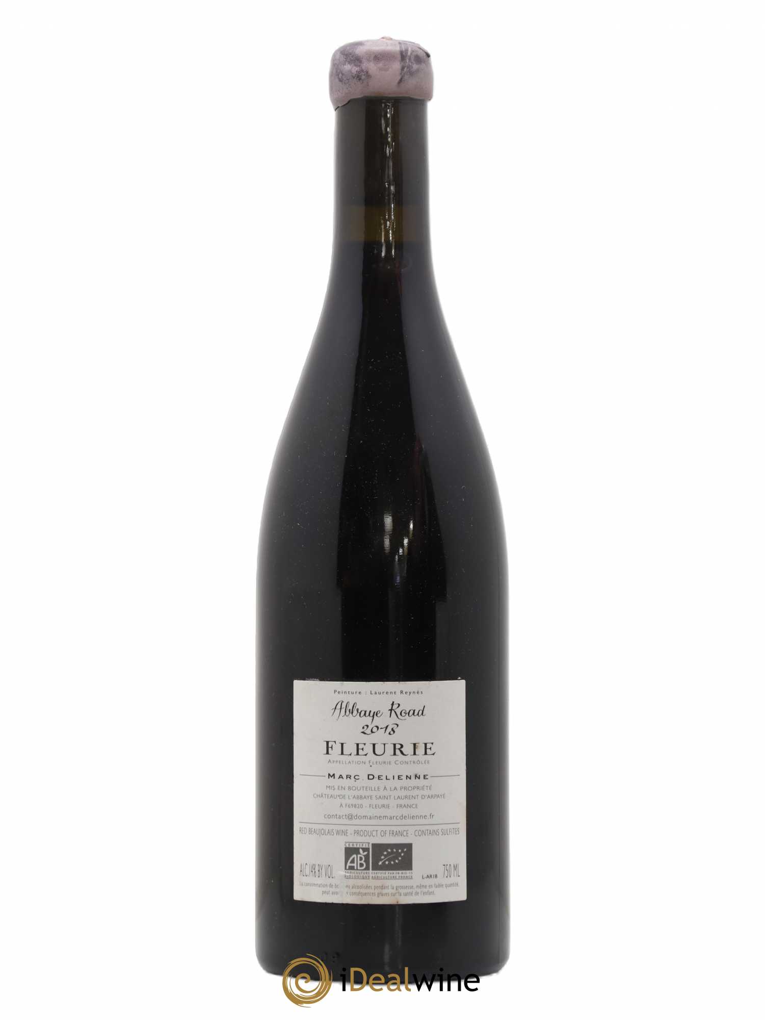 Fleurie Abbaye Road Marc Delienne 2018 - Lot de 1 bouteille - 1