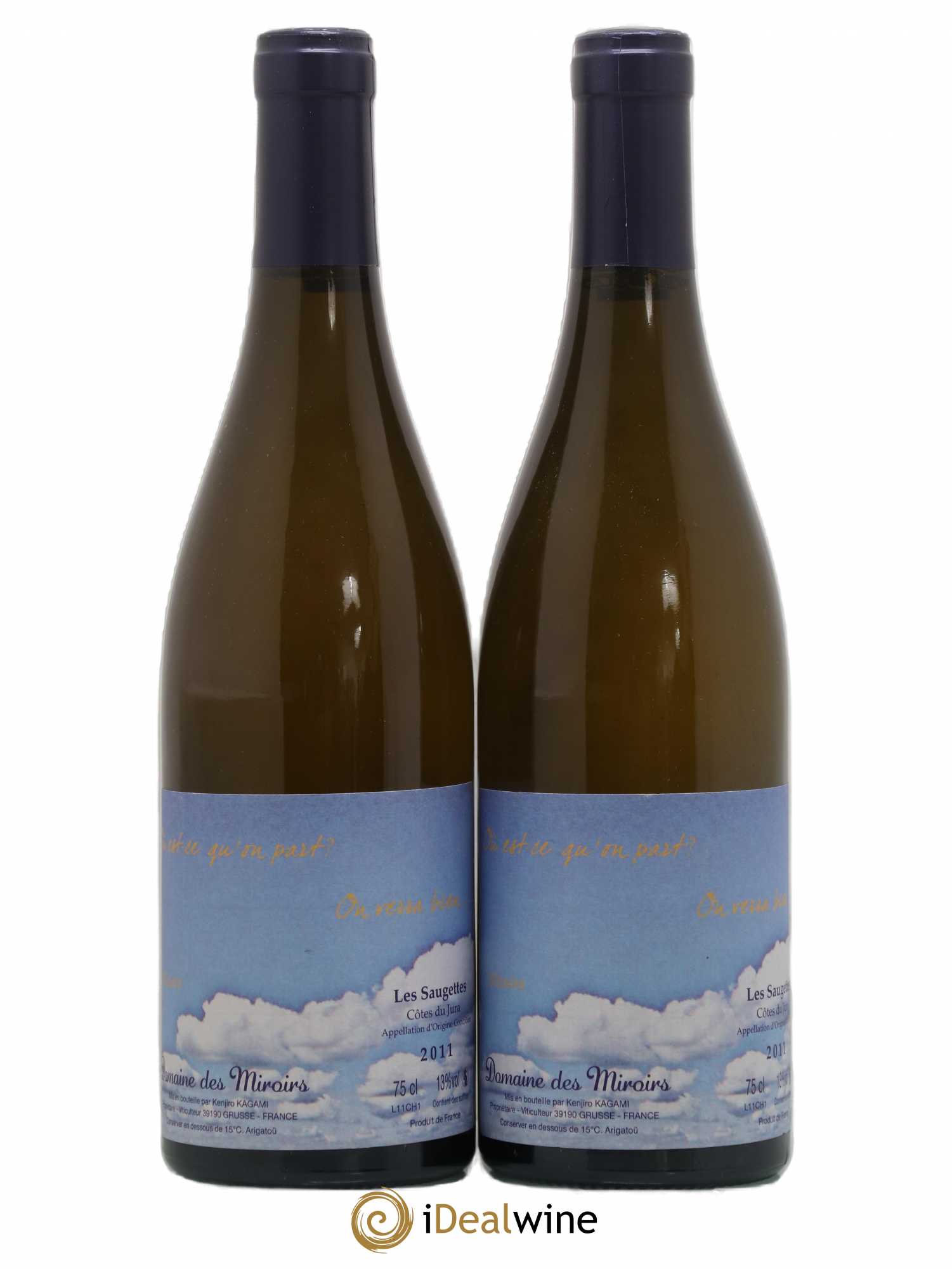 Vin de France Mizuiro Les Saugettes Kenjiro Kagami - Domaine des Miroirs 2011 - Lot de 2 bouteilles - 0