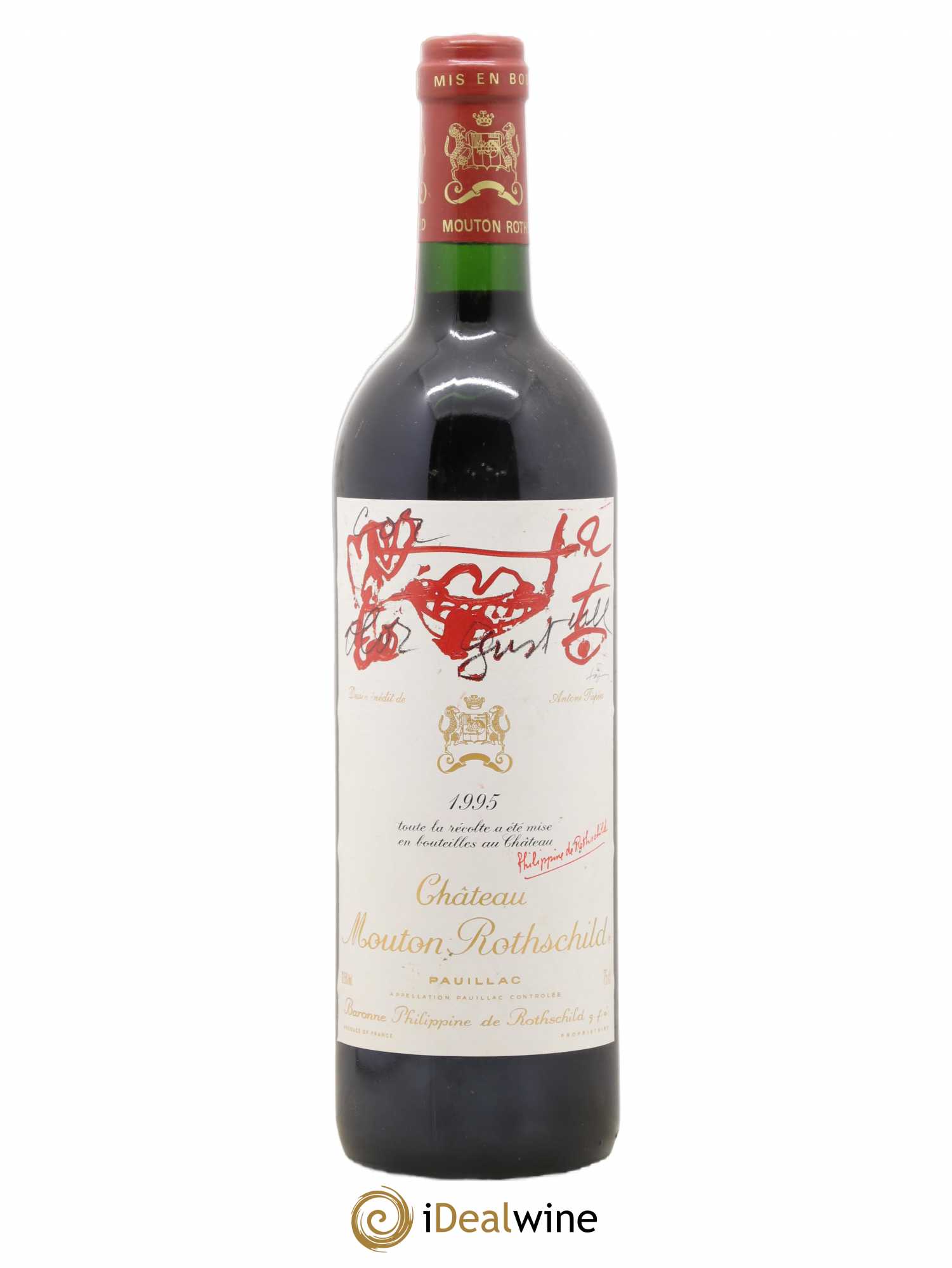 Château Mouton Rothschild 1er Grand Cru Classé 1995 - Lot de 1 bouteille - 0