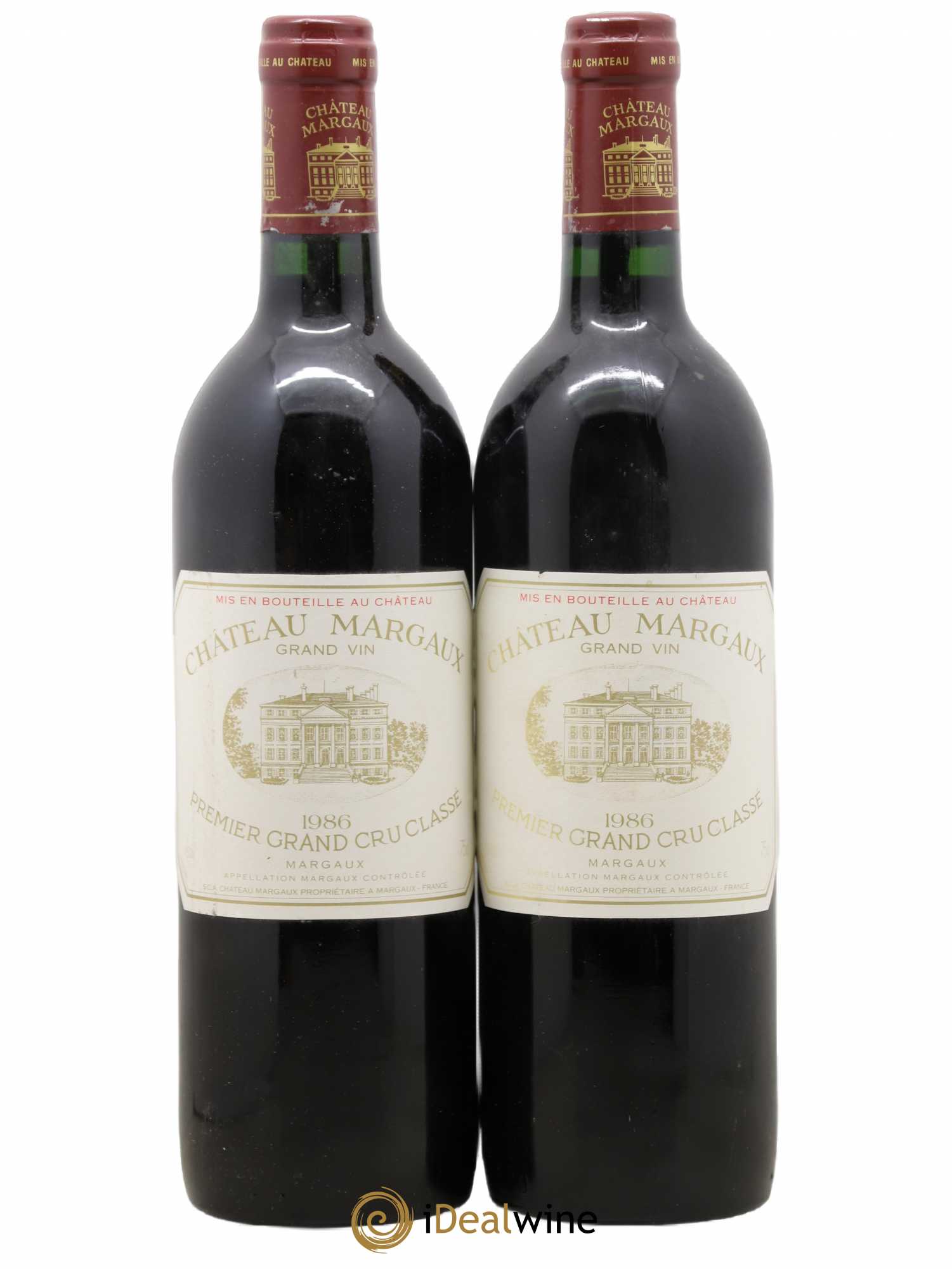 Château Margaux 1er Grand Cru Classé 1986 - Lot de 2 bouteilles - 0
