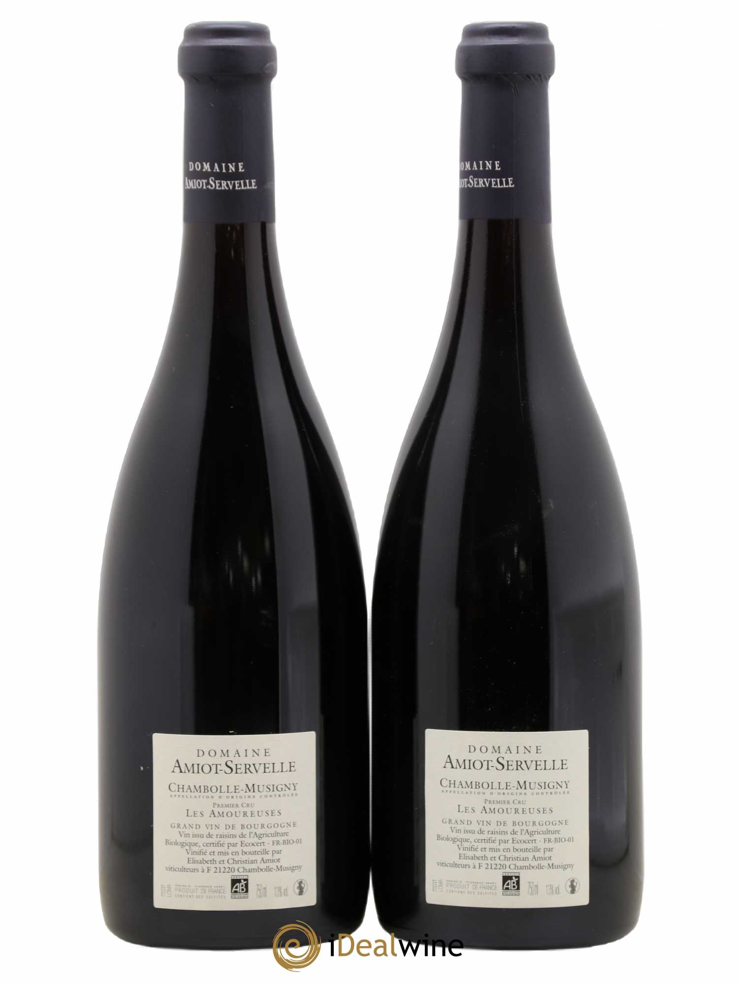 Chambolle-Musigny 1er Cru Les Amoureuses Amiot-Servelle 2010 - Lot de 2 bouteilles - 1