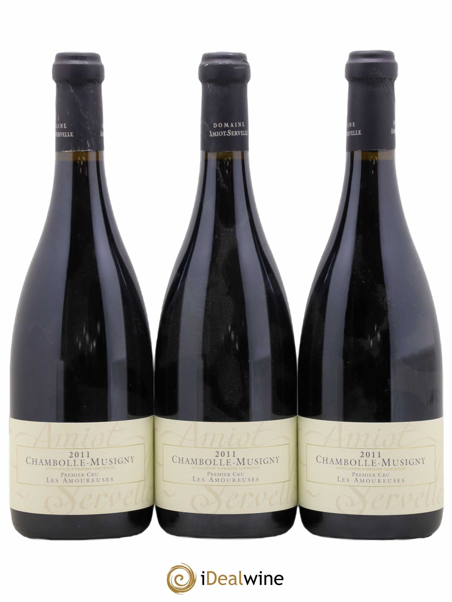 Chambolle-Musigny 1er Cru Les Amoureuses Amiot-Servelle 2011 - Lot de 3 bouteilles - 0