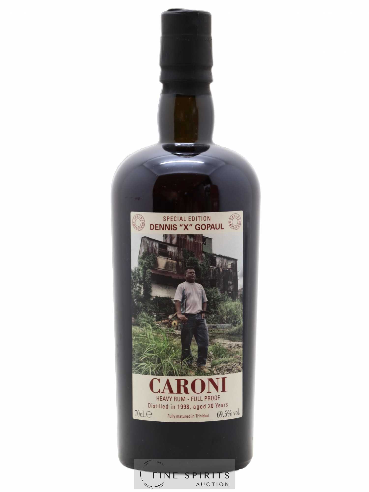 Caroni 20 years 1998 Velier Special Edition Dennis X Gopaul One of 1151 - bottled 2018 Employee Serie - Lot de 1 bouteille - 1