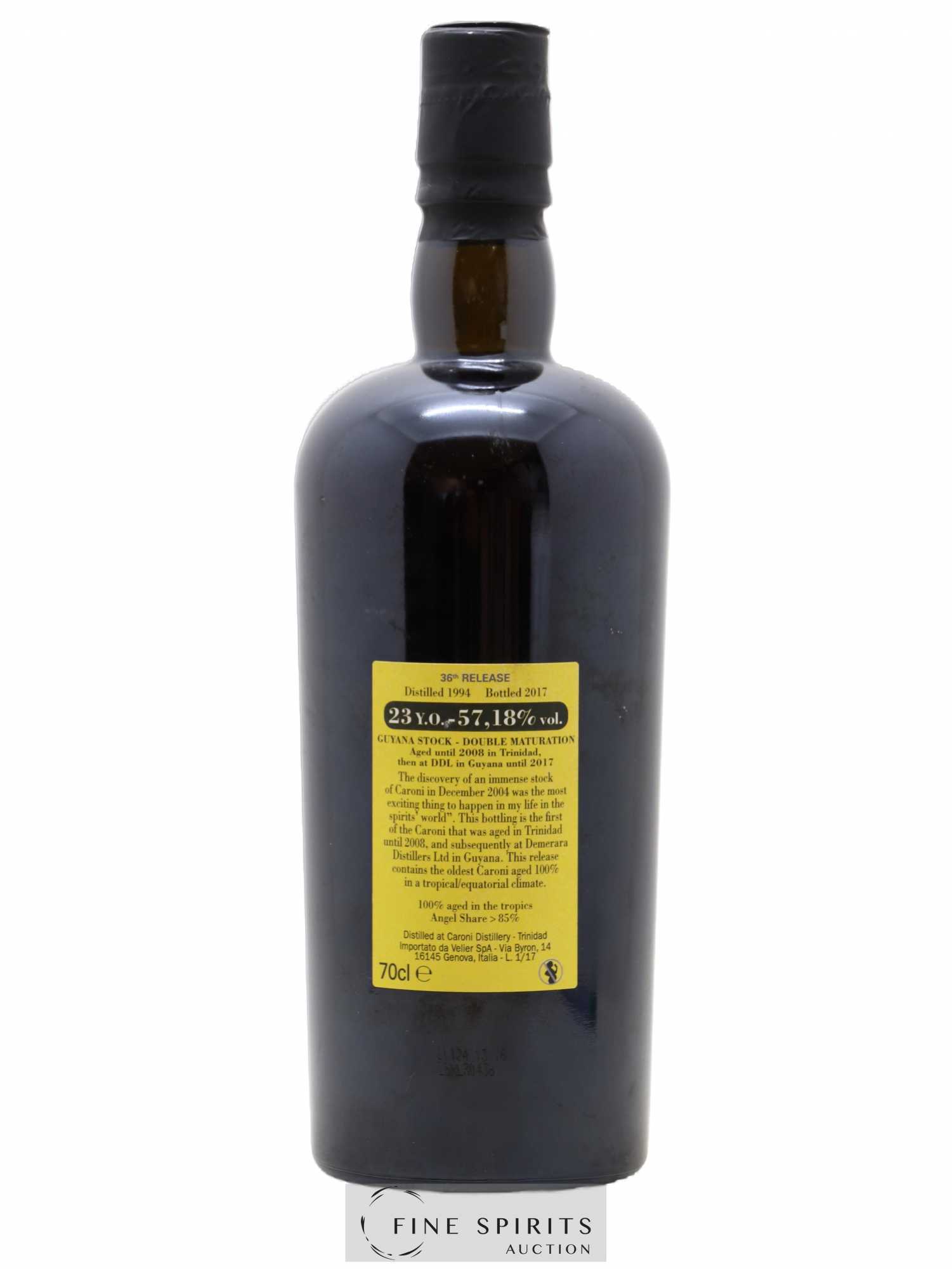 Caroni 23 years 1994 Velier 36th Release Double Maturation - bottled 2017 Guyana Stock - Lot de 1 bouteille - 1