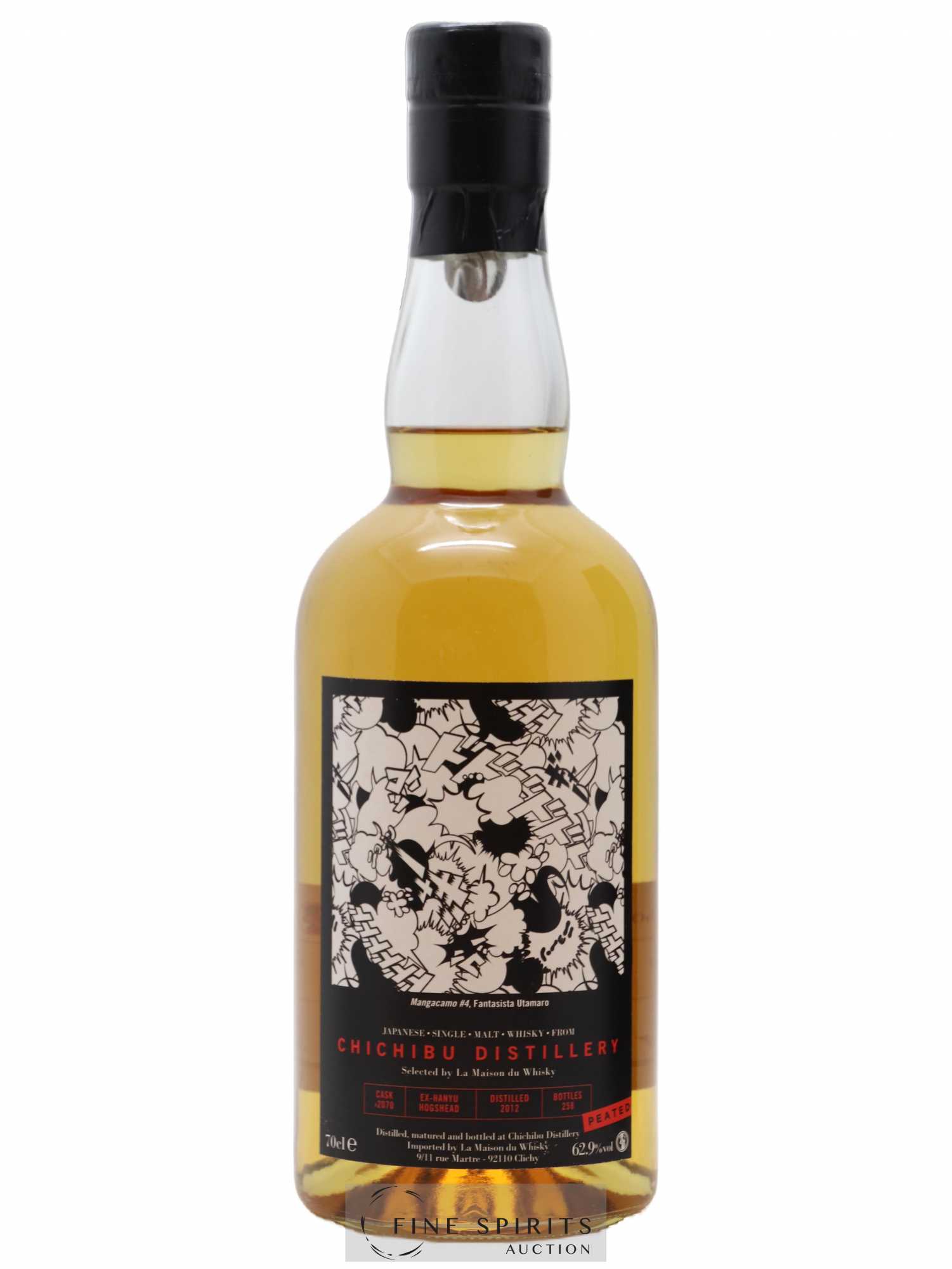 Chichibu 2012 Of. Peated Cask n°2070 - One of 258 LMDW - Lot de 1 bouteille - 1