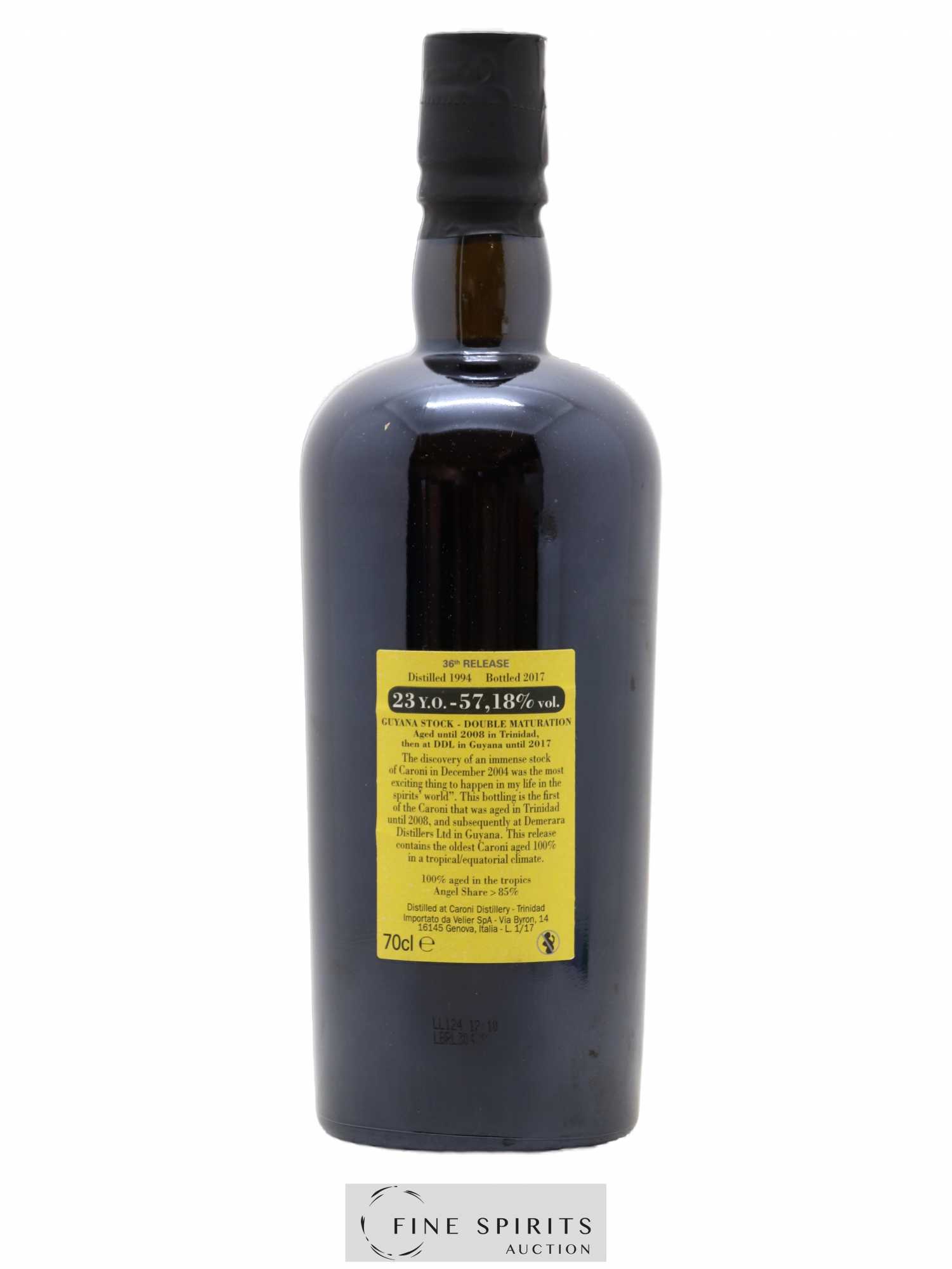 Caroni 23 years 1994 Velier 36th Release Double Maturation - bottled 2017 Guyana Stock - Lot de 1 bouteille - 1