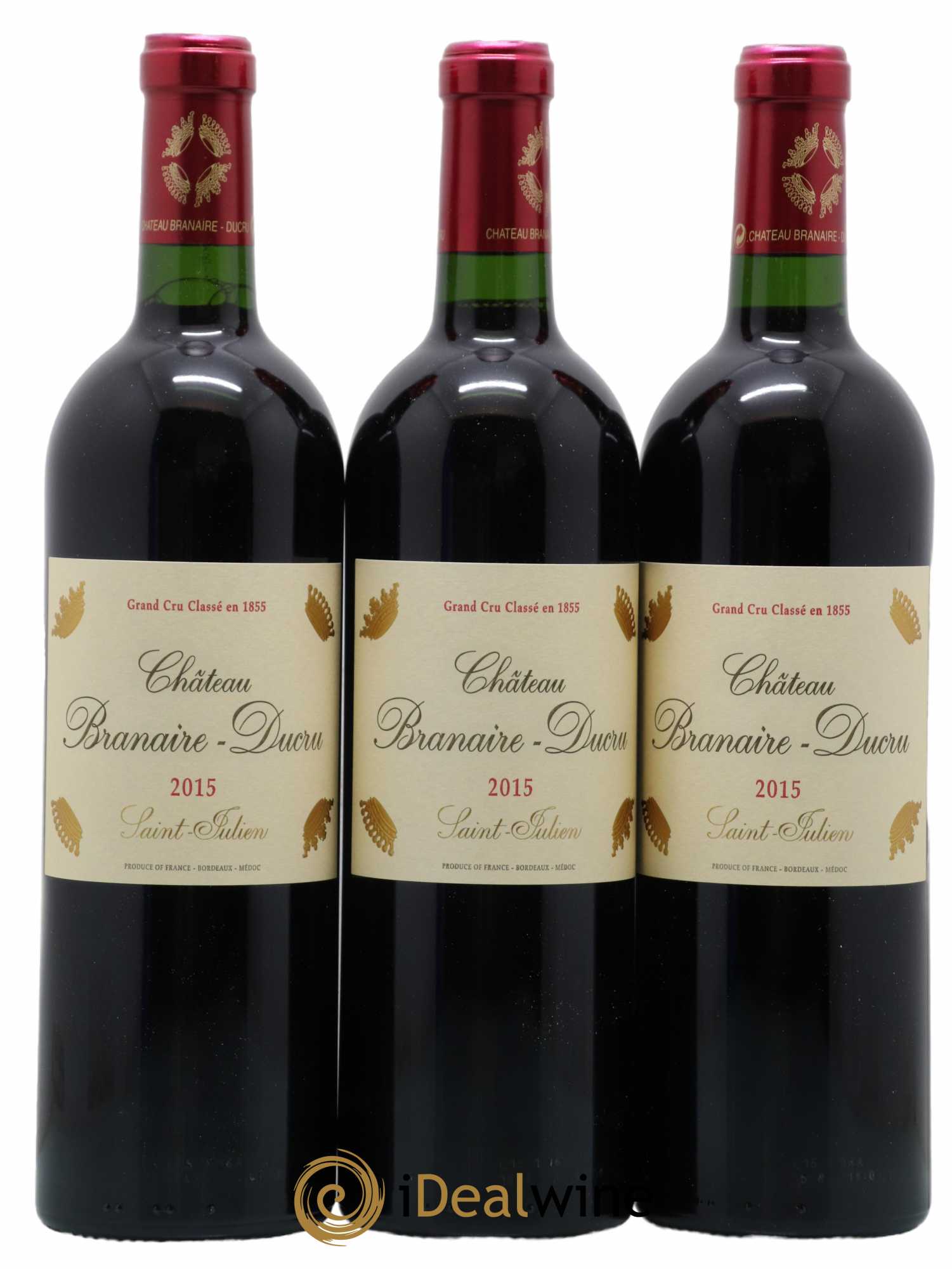 Château Branaire Ducru 4ème Grand Cru Classé (ohne Mindestpreis) 2015 - Posten von 6 Flaschen - 1